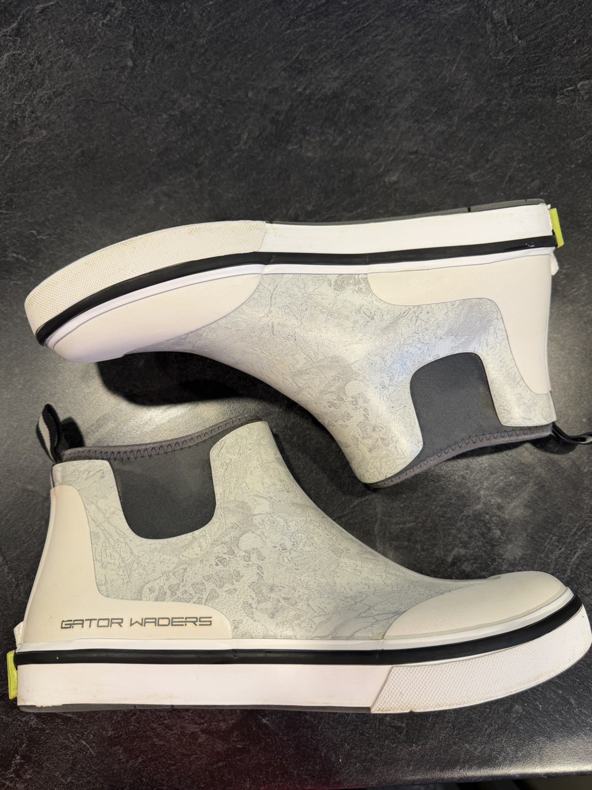 Gator Wader Men’s Deck Fishing Boots Size 10 White Pre-Owned