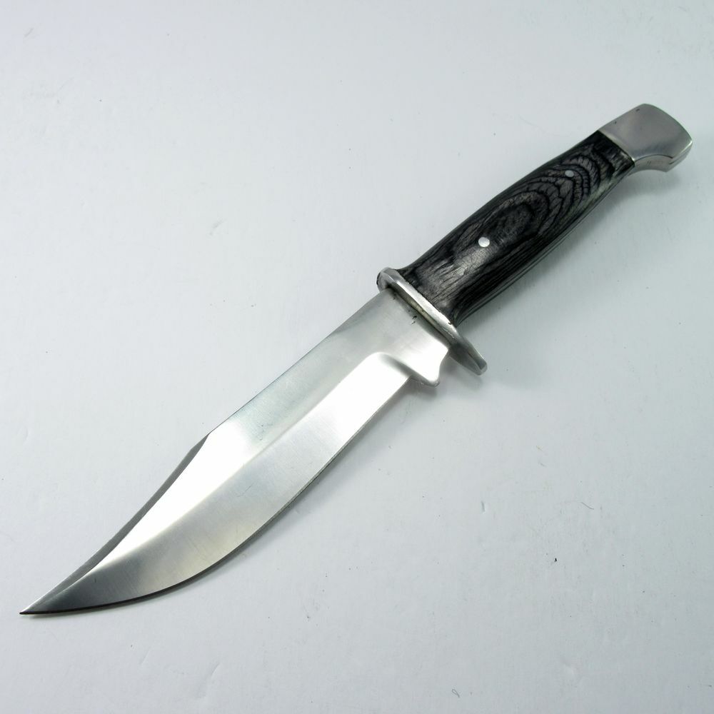FIXED-BLADE HUNTING KNIFE | Rite Edge Mini Bowie Skinning Blade Black Wood