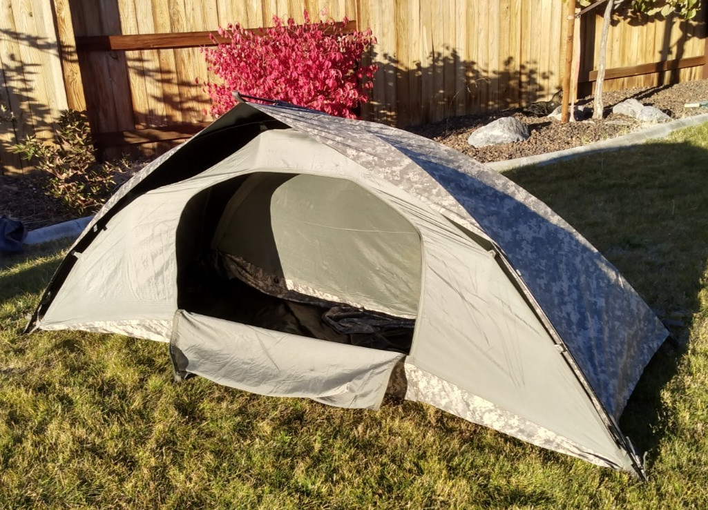USGI Improved Combat Shelter ICS ORC ACU 1-Person Tent Used