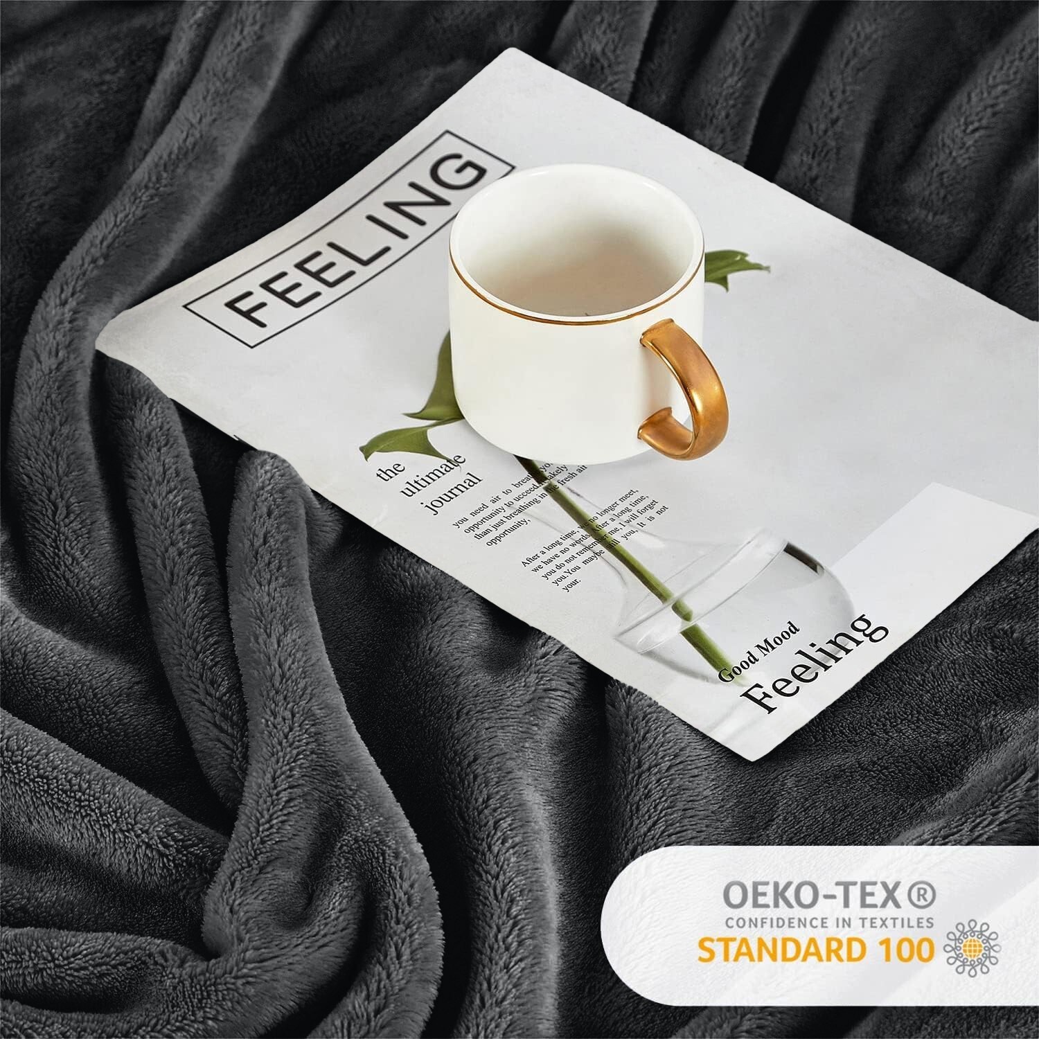 Large Mink Fleece Blanket Soft Light Weight Bed Blankets Throws Twin Queen Size