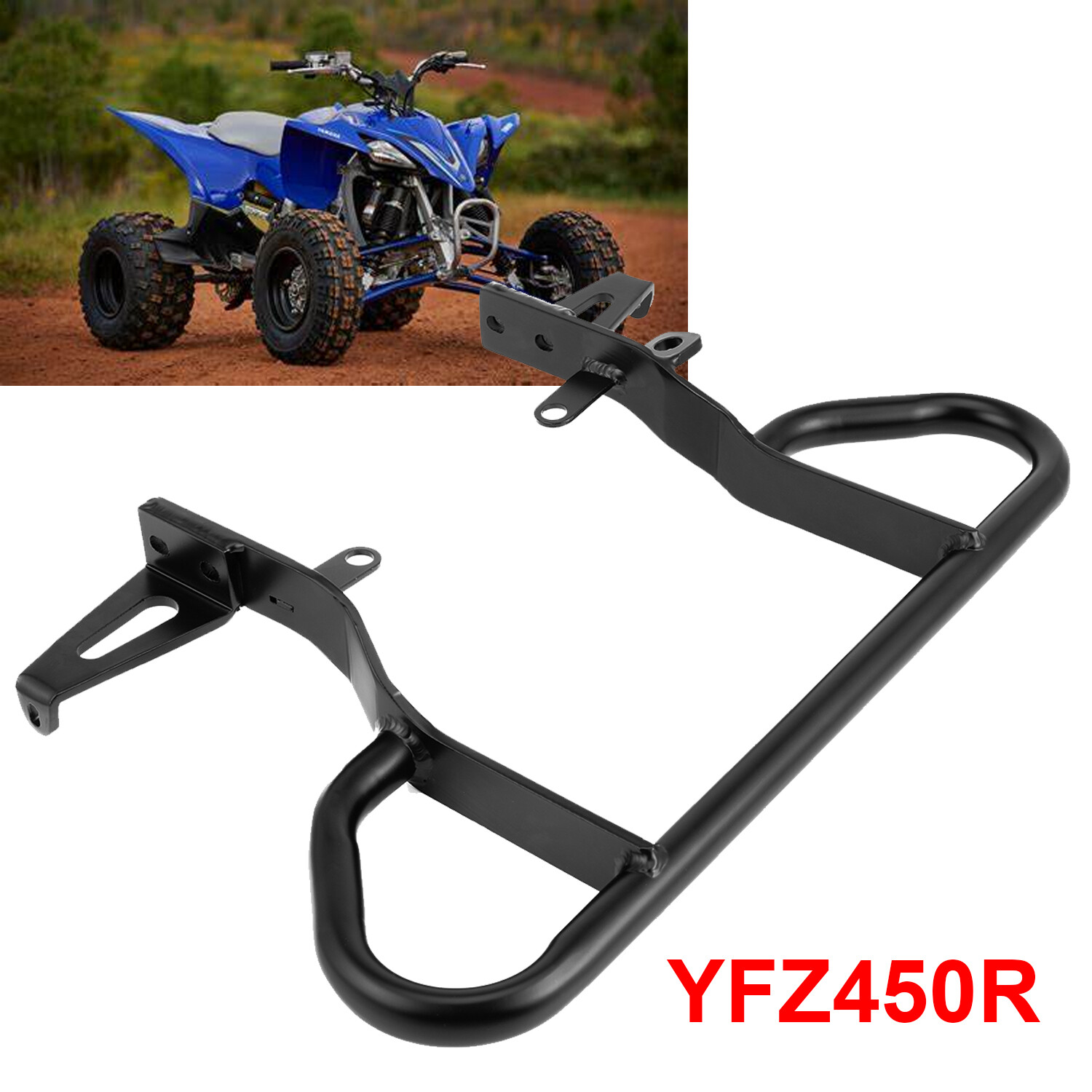 For Yamaha Yfz 450r Grab Bar Bumper Rack 2009-2024 2020 2014 Handle Black