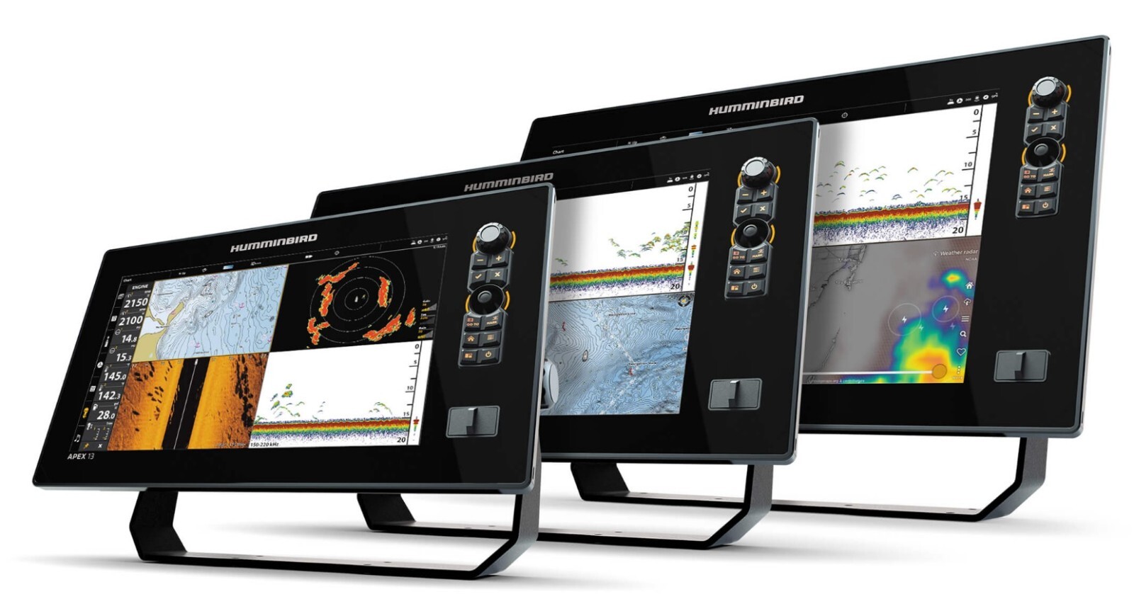 Humminbird APEX 13 MEGA SI+ GPS Chartplotter Bluetooth Fishfinder & Transducer