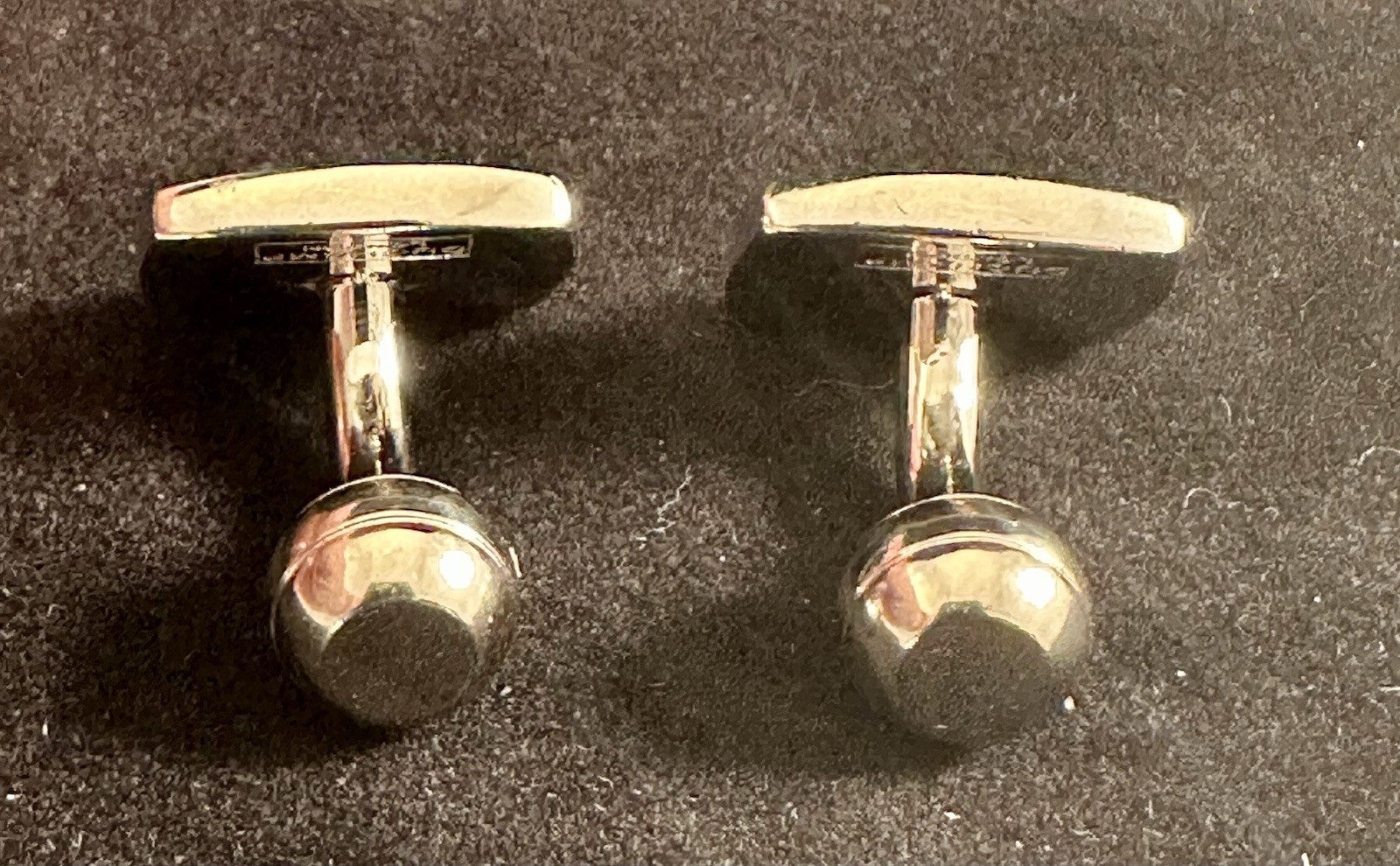 Duchamp London Vintage-Style Cufflinks Silver Enamel 21.79g SELLER COLLECTION