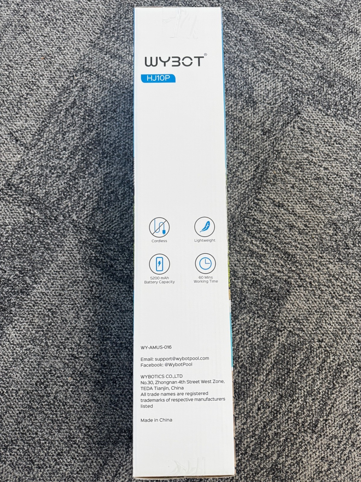 Wybot Hyson 100 Handheld Pool Vacuum - 60 Min Runtime (Upgraded), Heavy-Duty Dee