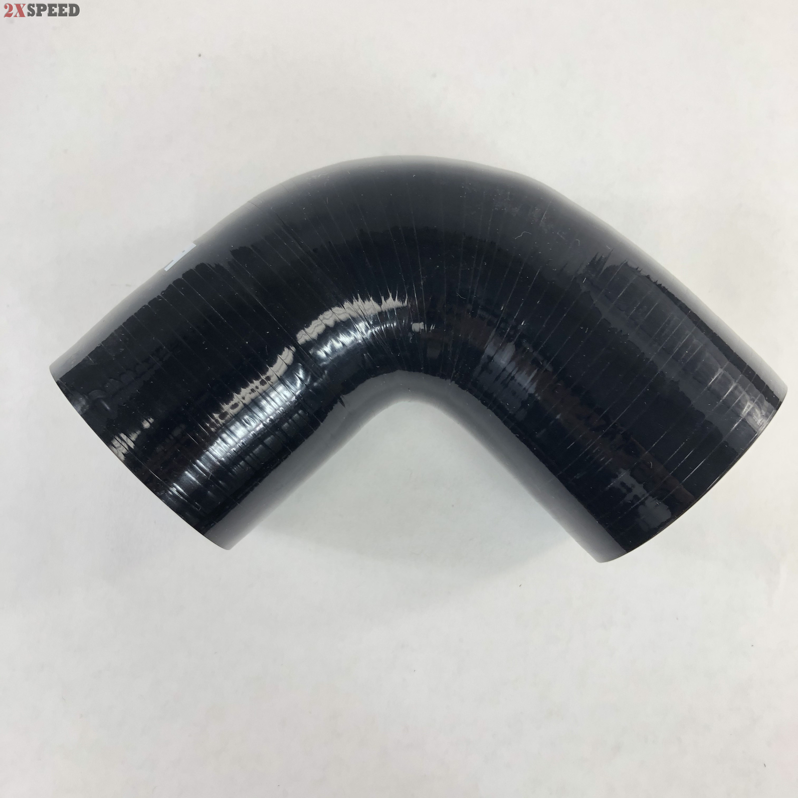 EMUSA 2.25" Black 90 Degree Silicone hose Coupler 4 layer polyester high