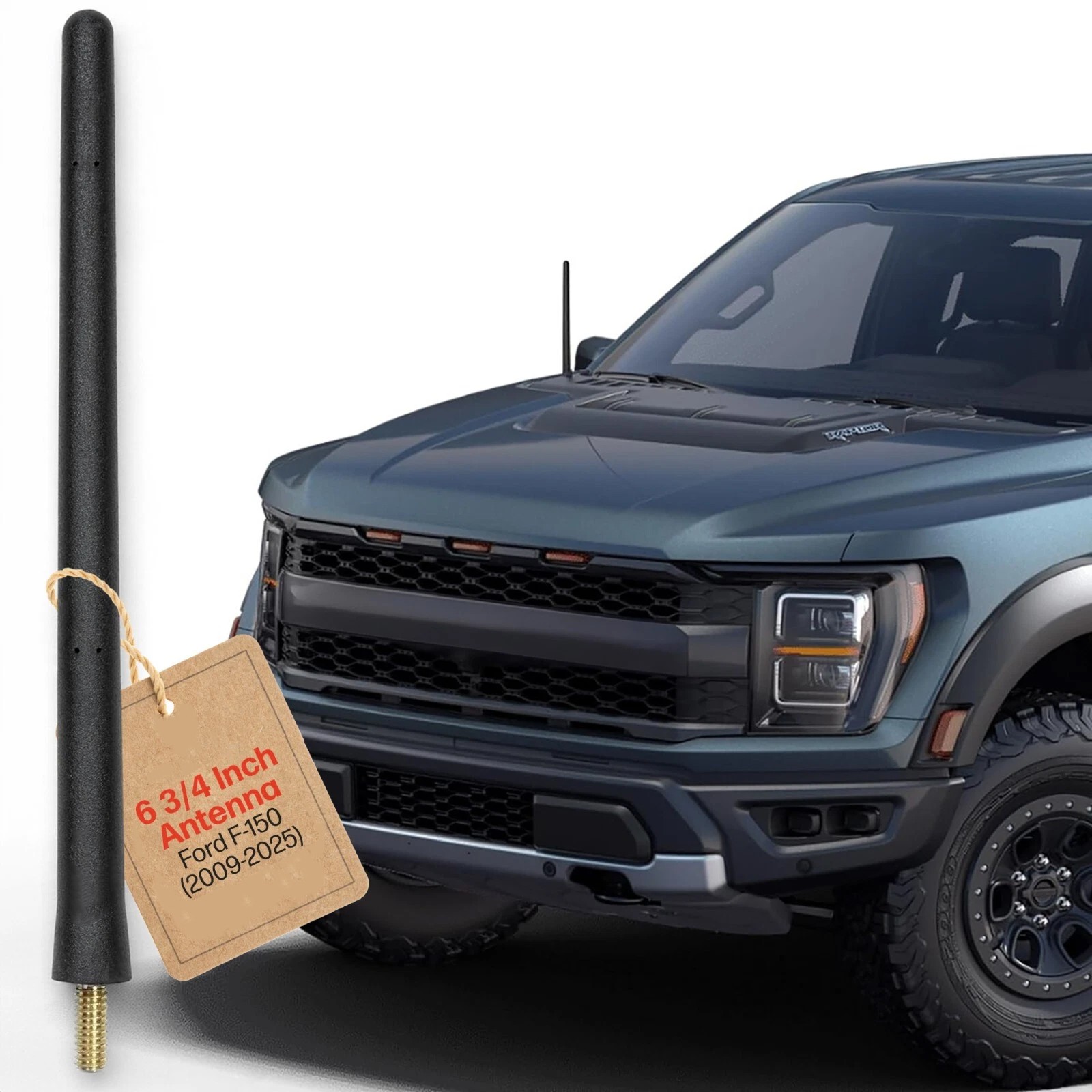 Short Antenna For Ford F-150 (2009-2023) - 6 3/4" ANTENNA MAST - CAR WASH PROOF#