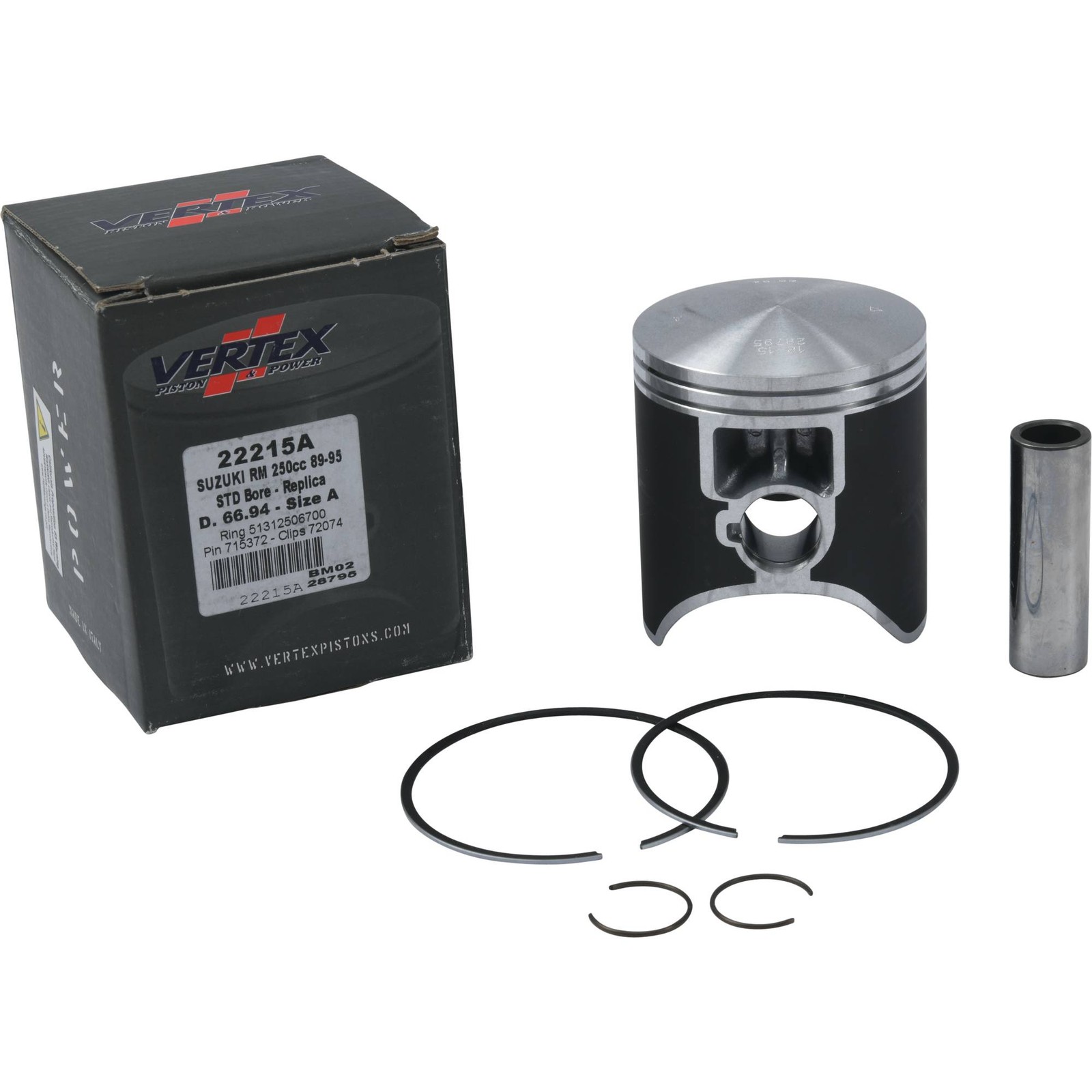 Vertex Cast Replica Piston Kit 22215A For Suzuki RM 250 1989 - 1995