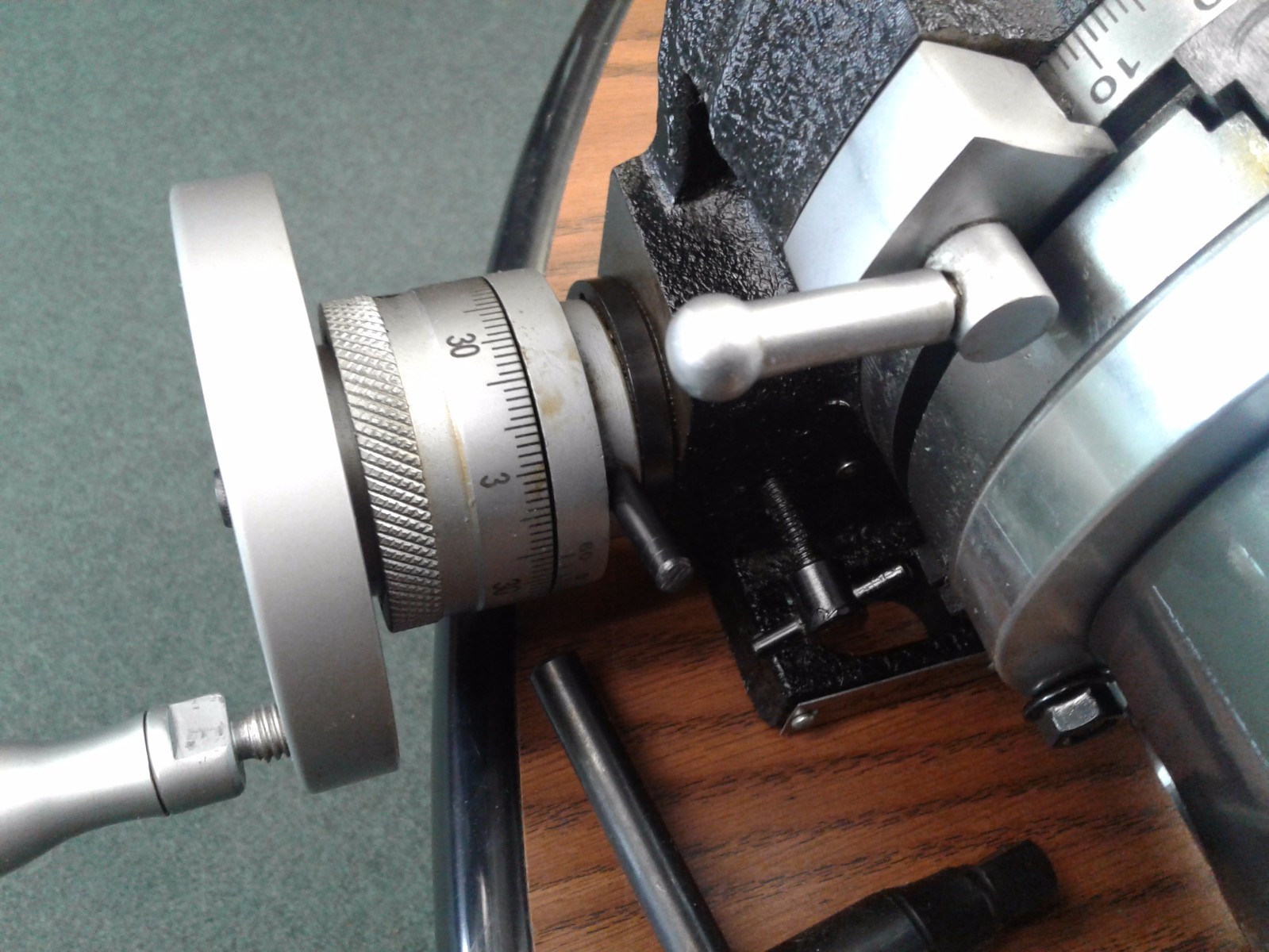 6" HORIZONTAL & VERTICAL ROTARY TABLE w. adapter & 3-jaw chuck,#IN-TSL6-C5