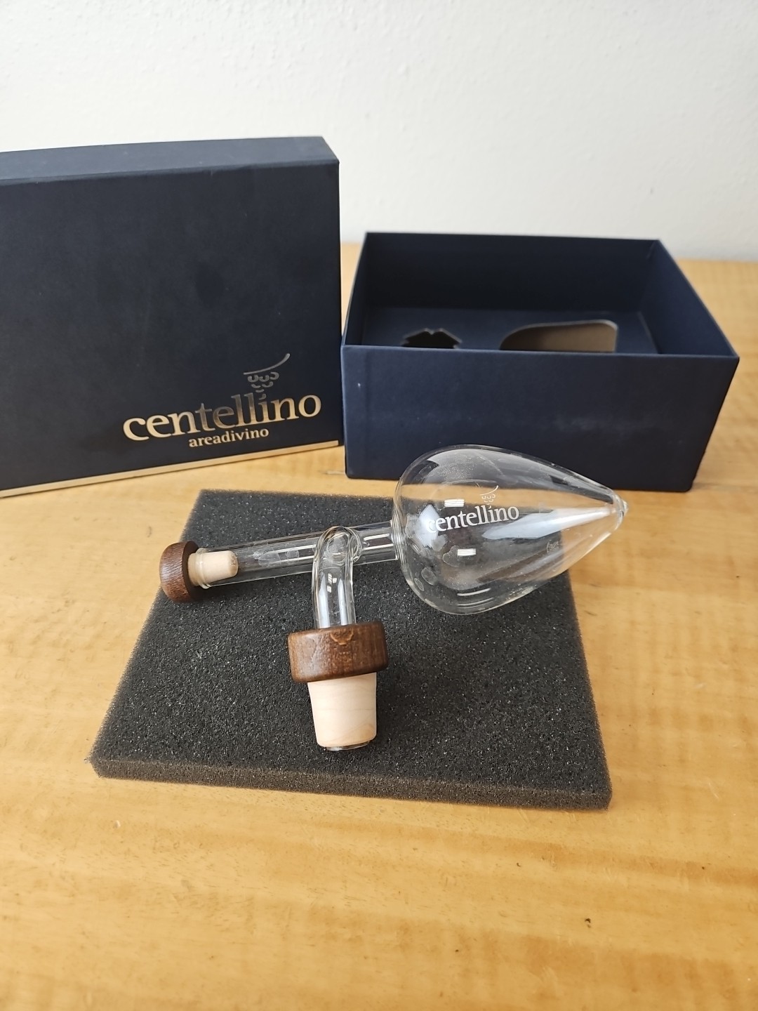 Centellino Areadivino Wine Aerator and Decanter 125 ML - 4.2 oz Italy, in box