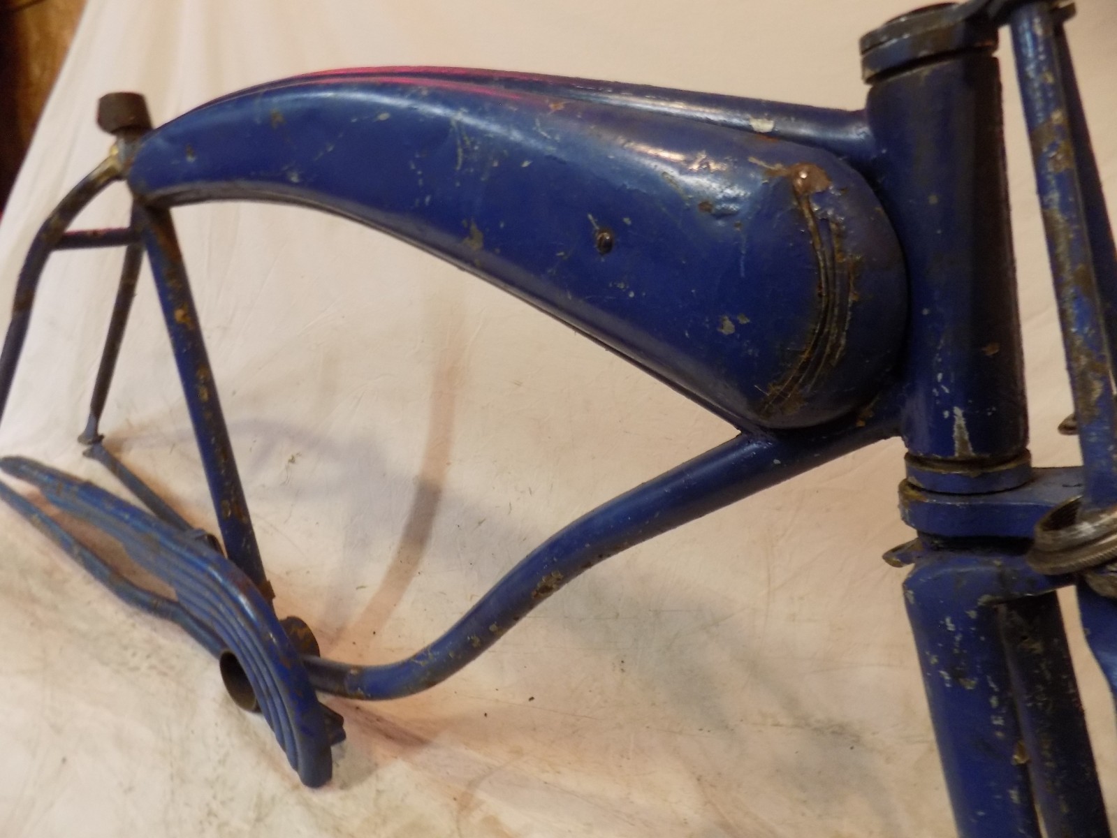 PREWAR SHELBY HIAWATHA MENS BIKE FRAME TANK FORKS CWC SCHWINN VINTAGE BARN FIND!