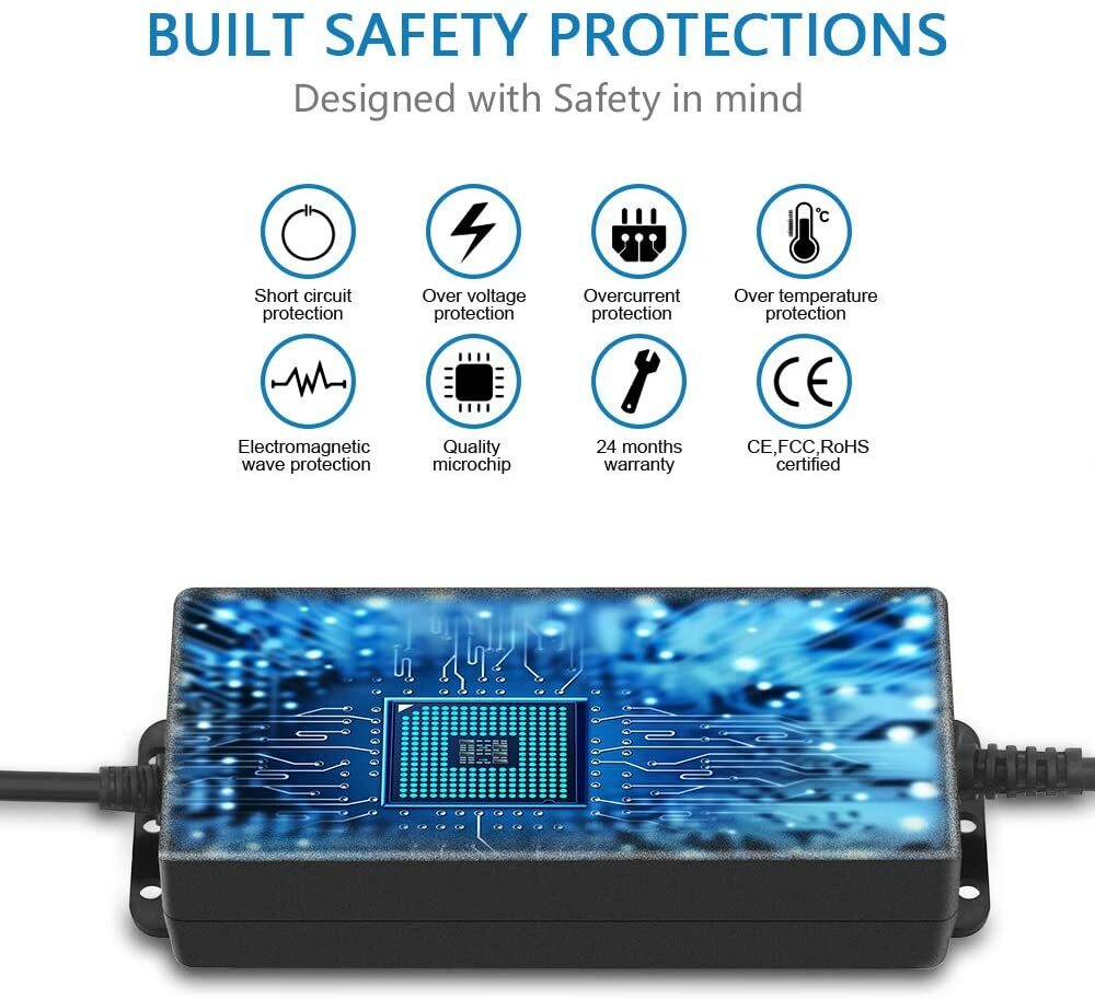 Adjustable Voltage 3 to 24V AC/DC Switch Power Supply Adapter with LED Display