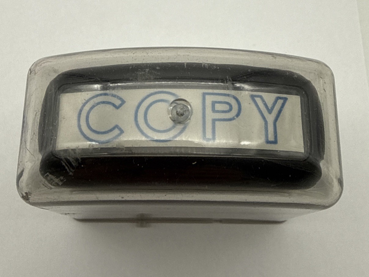 Lot of 3 self inking office stamp set Paid, Received & Copy Bundle with Bonus