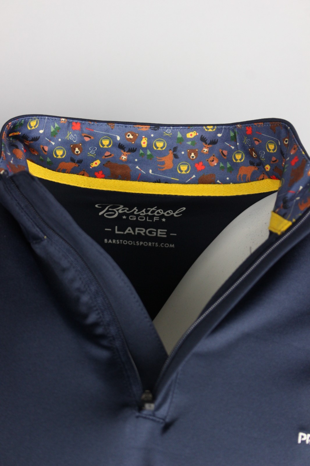 Barstool Sports Presidents Cup Golf 1/4 Zip Pullover Large