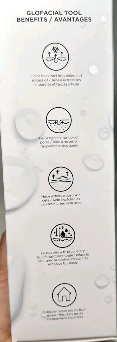 BeautyBio Extract Infuse Clarify Pore GLOFACIAL Cleansing Tool SEALED/Blue Light