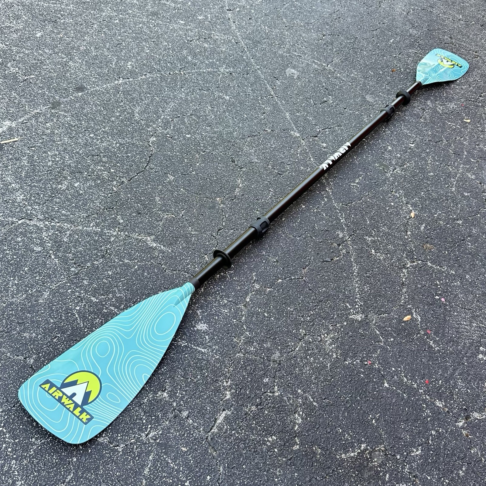 Kayak SUP Paddle - Adjustable 4-Piece, Floating, Lightweight (Airwalk)