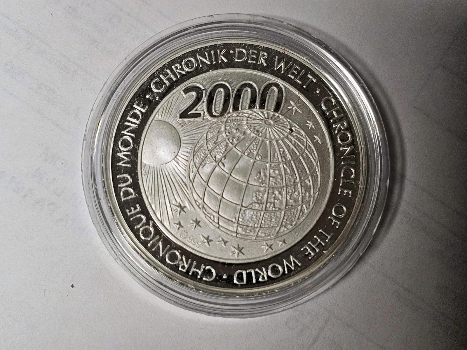 American Mint .999 Silver 20g International Space Station Alpha Station Proof