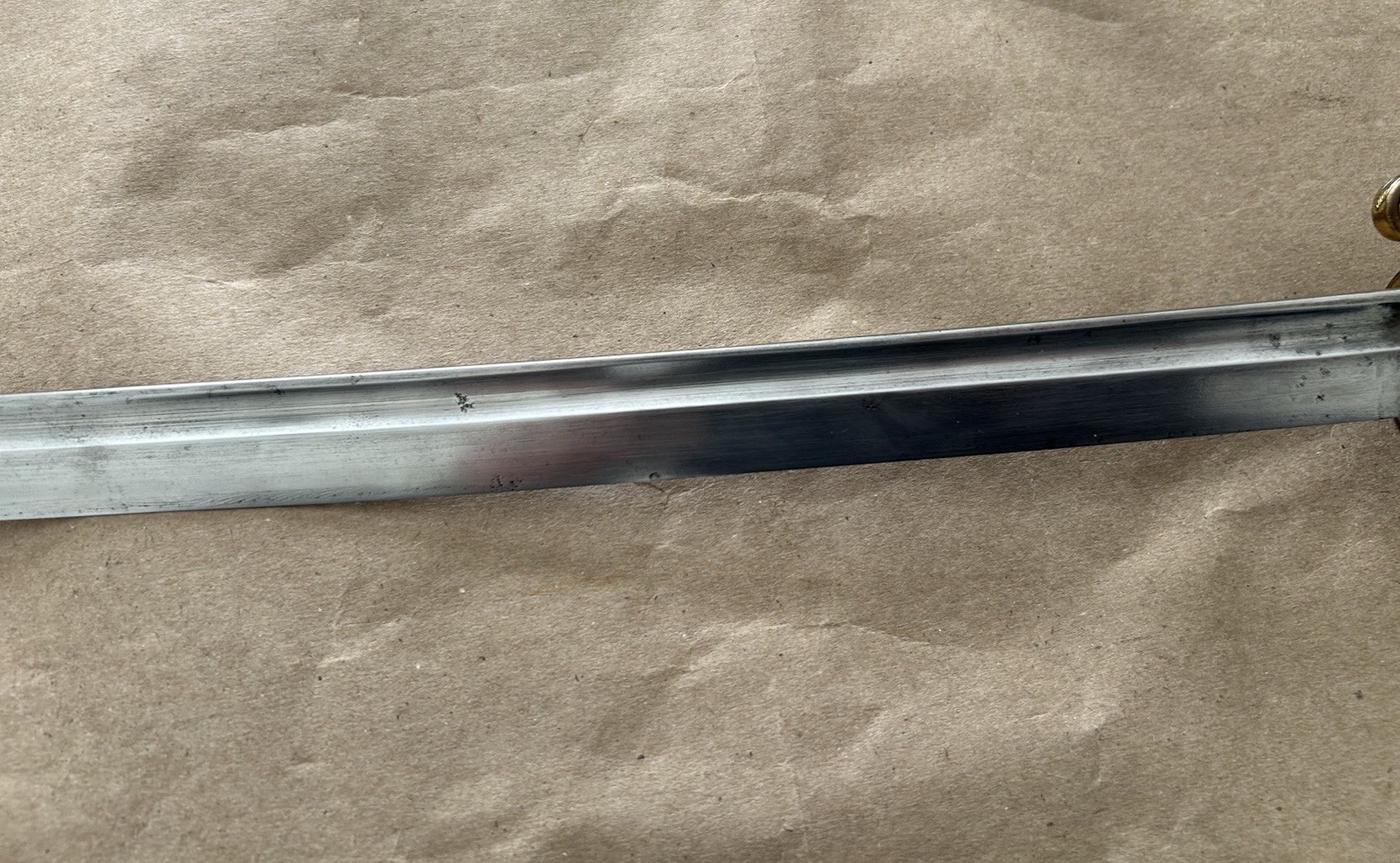 RUSSO JAPANESE WAR OFFICERS CAVALRY SWORD & SCABBARD ,BLOOD GROOVE