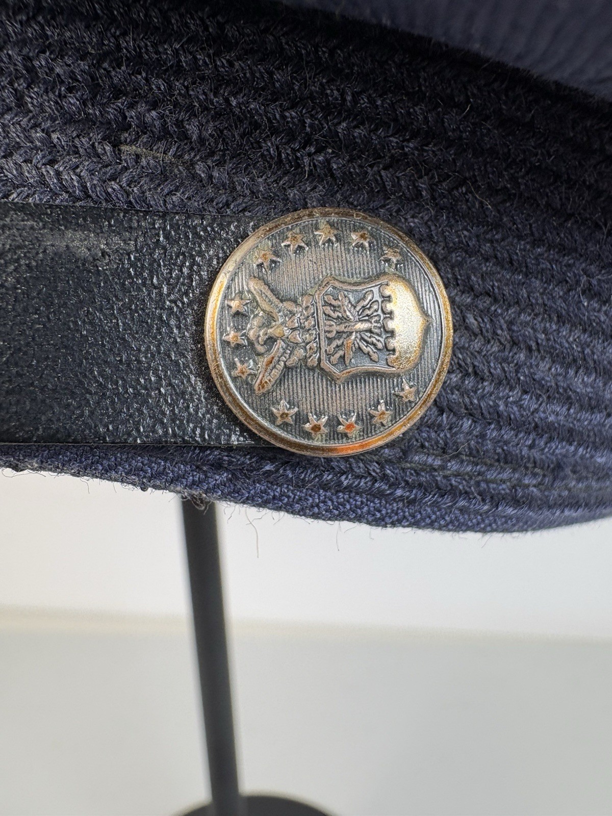 NAMED Vietnam Era USAF Service Cap Bancroft DSA 1970 Type I Hat Air Force Blue