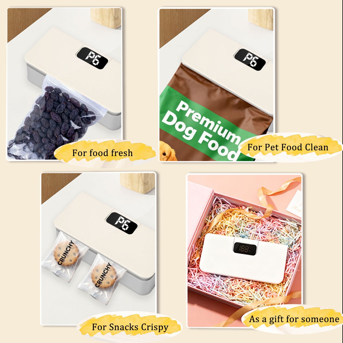 Mini Heat Sealing Machine Portable Impulse Food Packing Plastic Bag Sealer