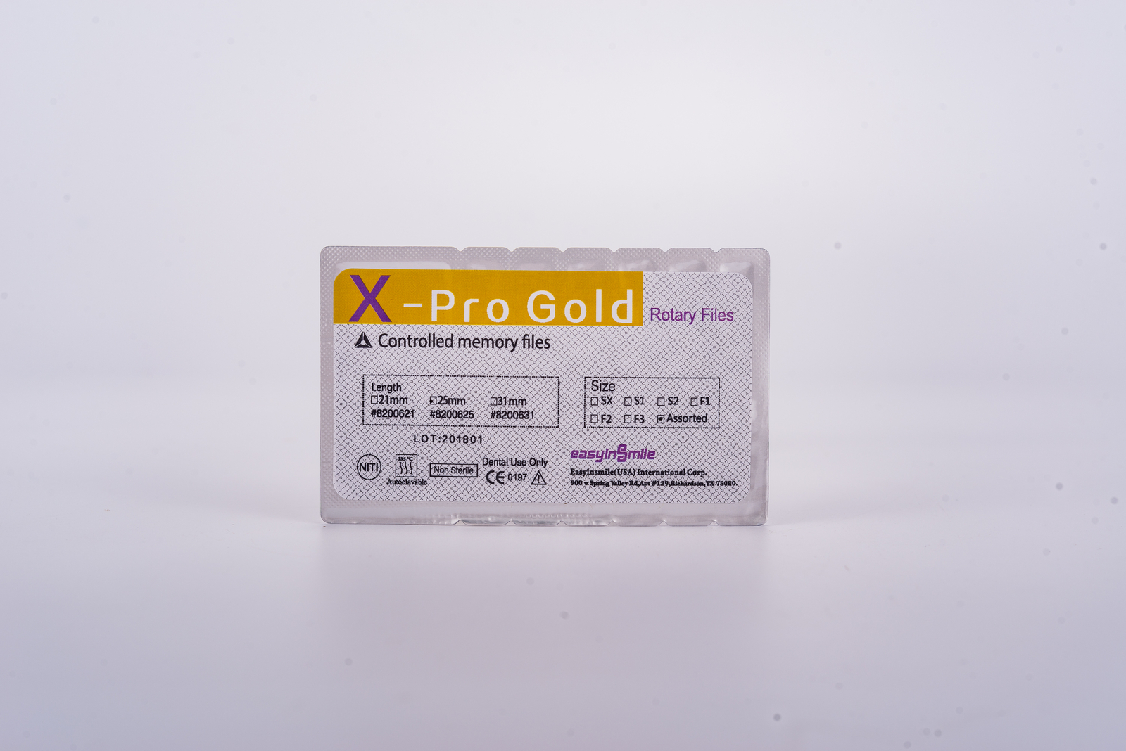 Easyinsmile Dental Endo Rotary Files X-Pro Gold Taper NITI Endodontic Files