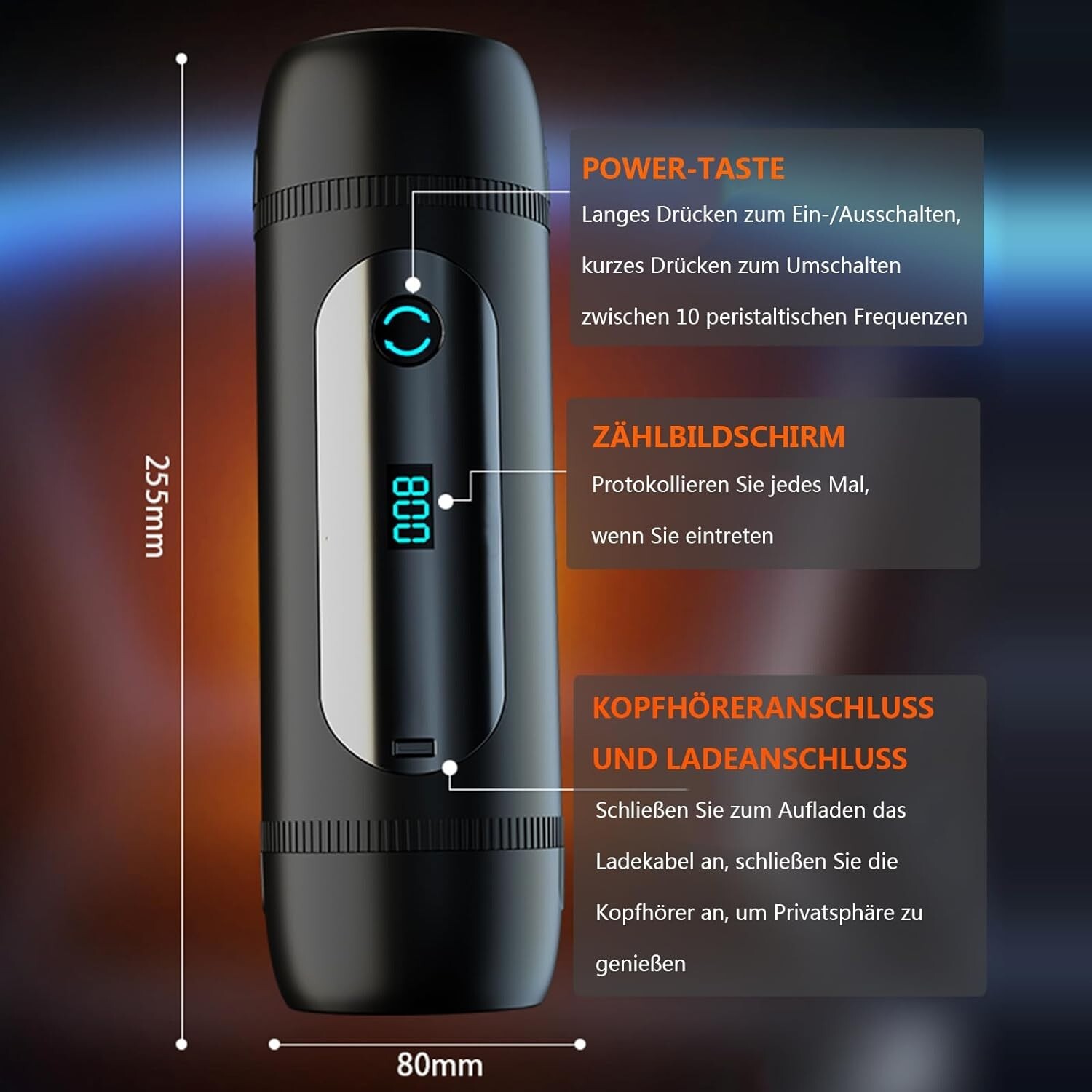 Male Masturbaters Automatic HandsFree Sucking Blowjob Cup Stroker Men Sex Toys