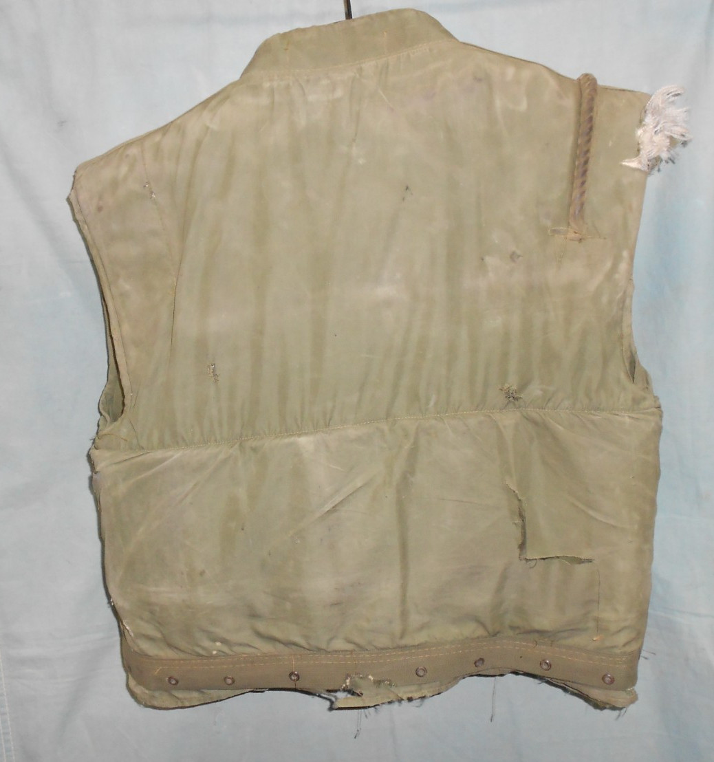 USMC M1955 Flak Jacket Vest w/Inserts Large "Well Worn" Free Shipping