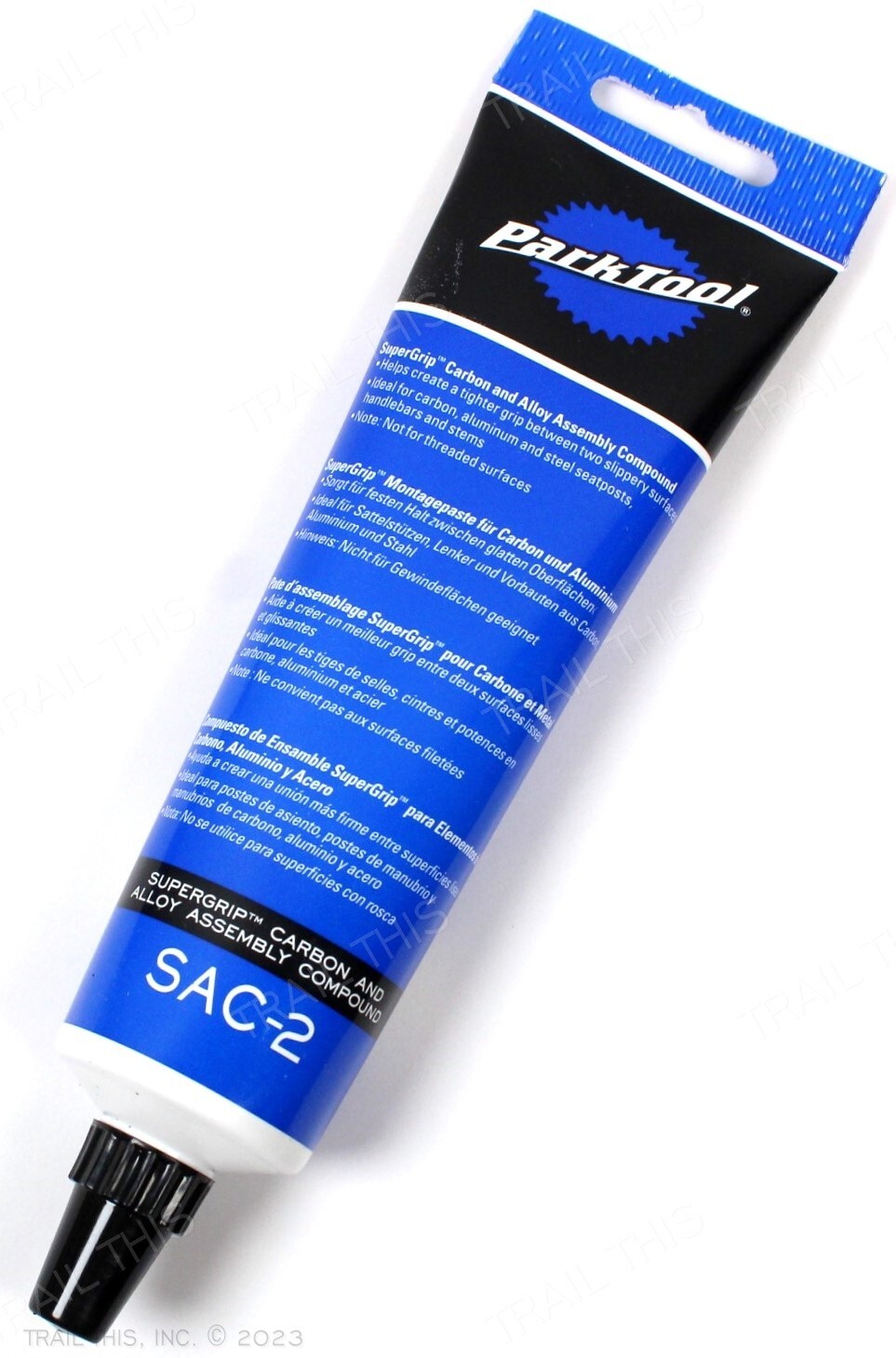 Park Tool SAC-2 Assembly Compound SuperGrip Carbon & Alloy Steel Bike 4oz Tube