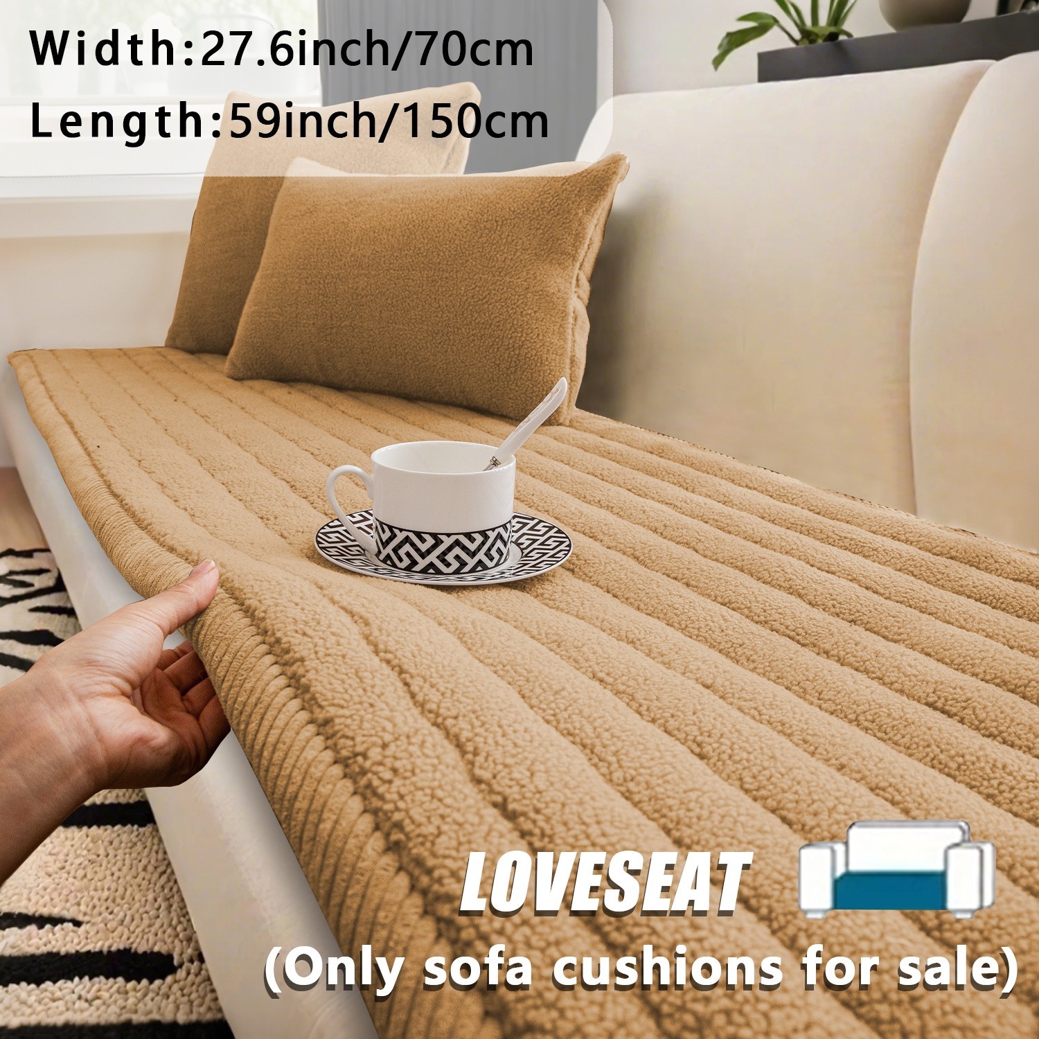 Lambskin super soft plush sofa cover, anti-slip sofa cover, protective cover