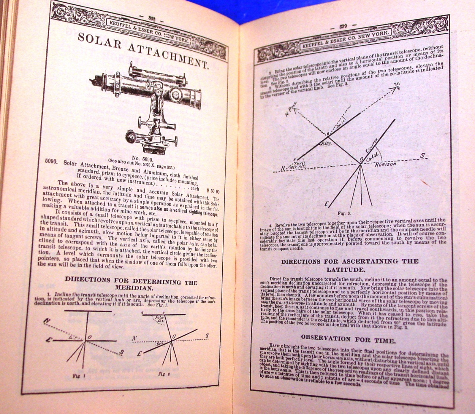 1901 Keuffel Esser Surveying & Drafting Insts. Catalog
