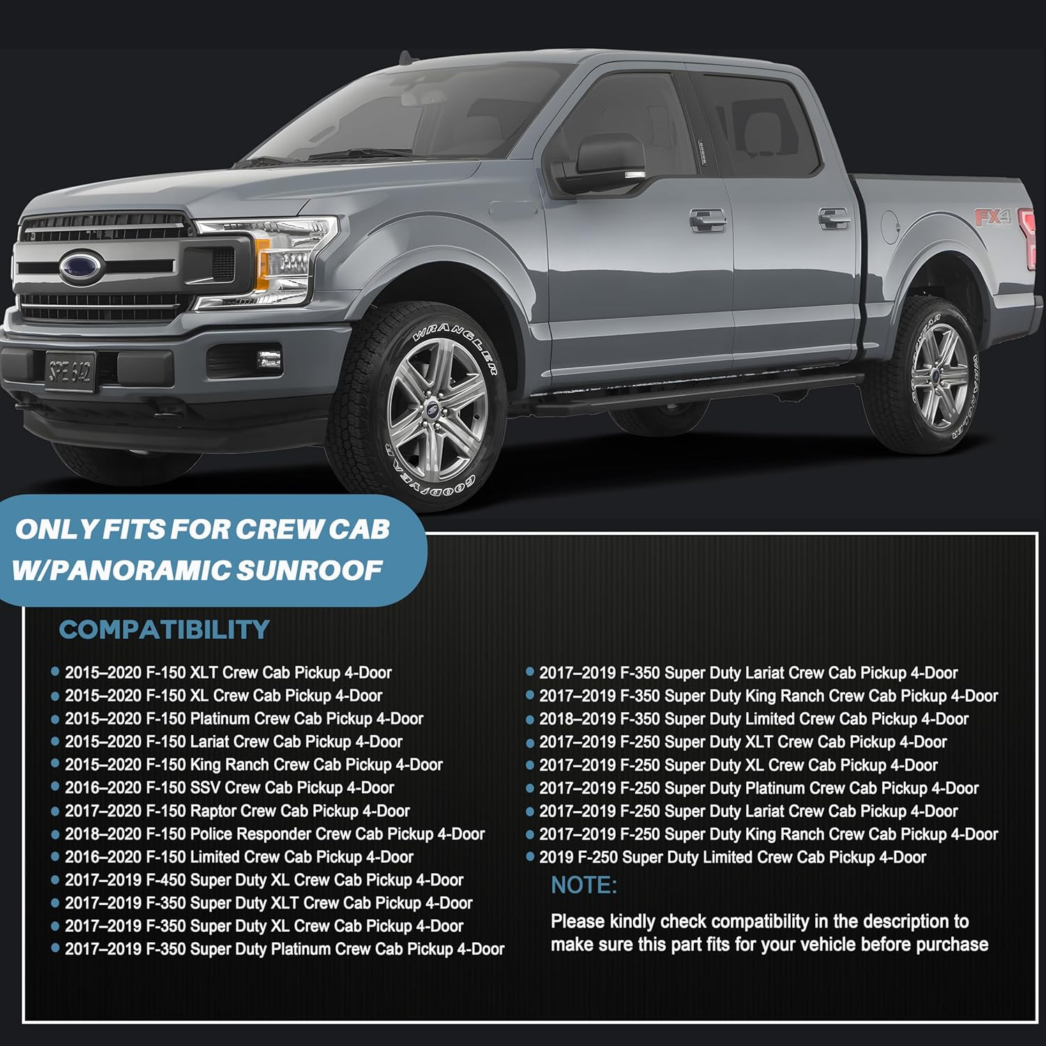 FL3Z16502C22 Sunroof Glass Cables FL3Z1651070E LH/RH Sunroof Guide Track Kit FL3