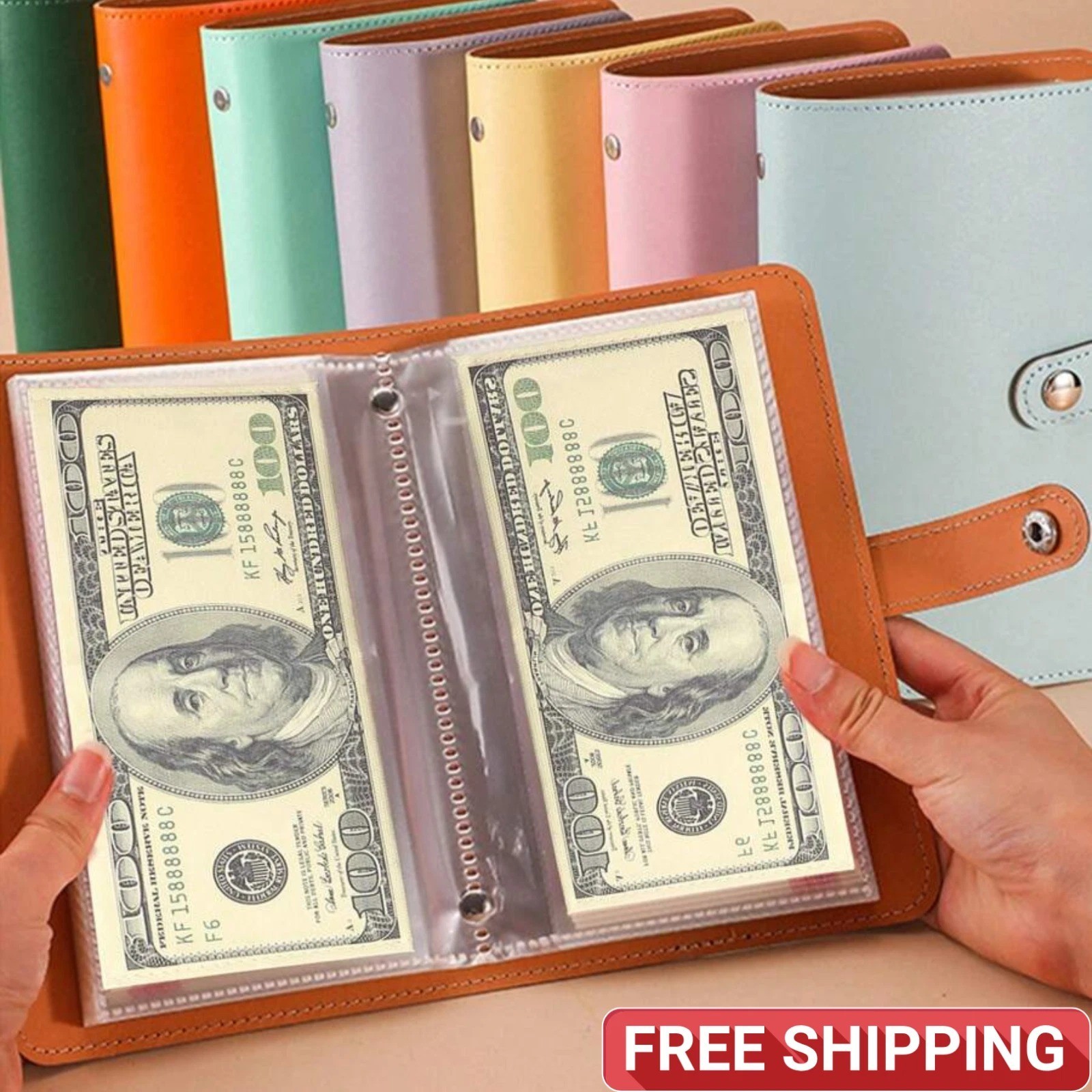 Money Saving Binder 100Pc Envelope Budget Challenge Planer Pouch Money Save Book
