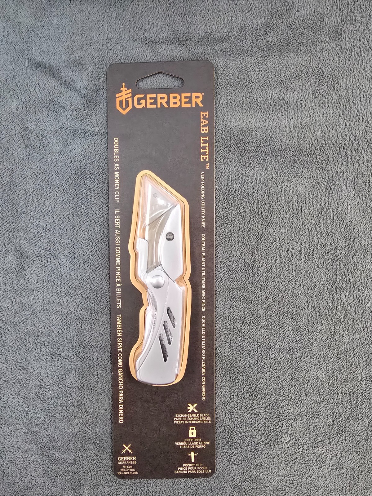 Eab Lite Silver Stainless Steel 5-6 In. Folding Knife