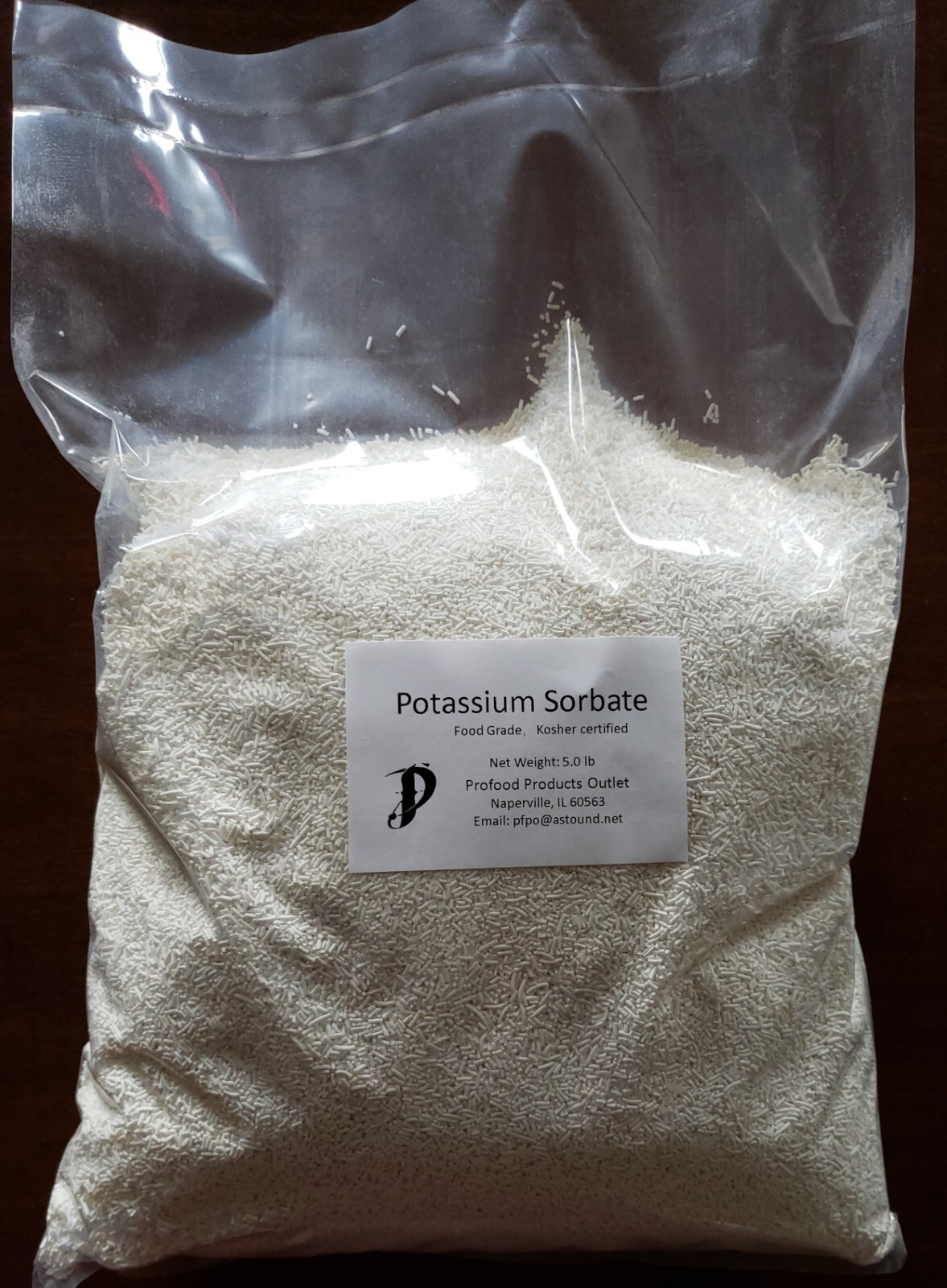 Potassium Sorbate, Food grade preservative,  5 Lb Bag