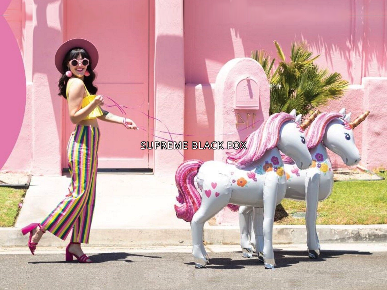 46" Tall Unicorn Airwalker Jumbo Giant Foil Balloon Birthday Wedding Party Decor