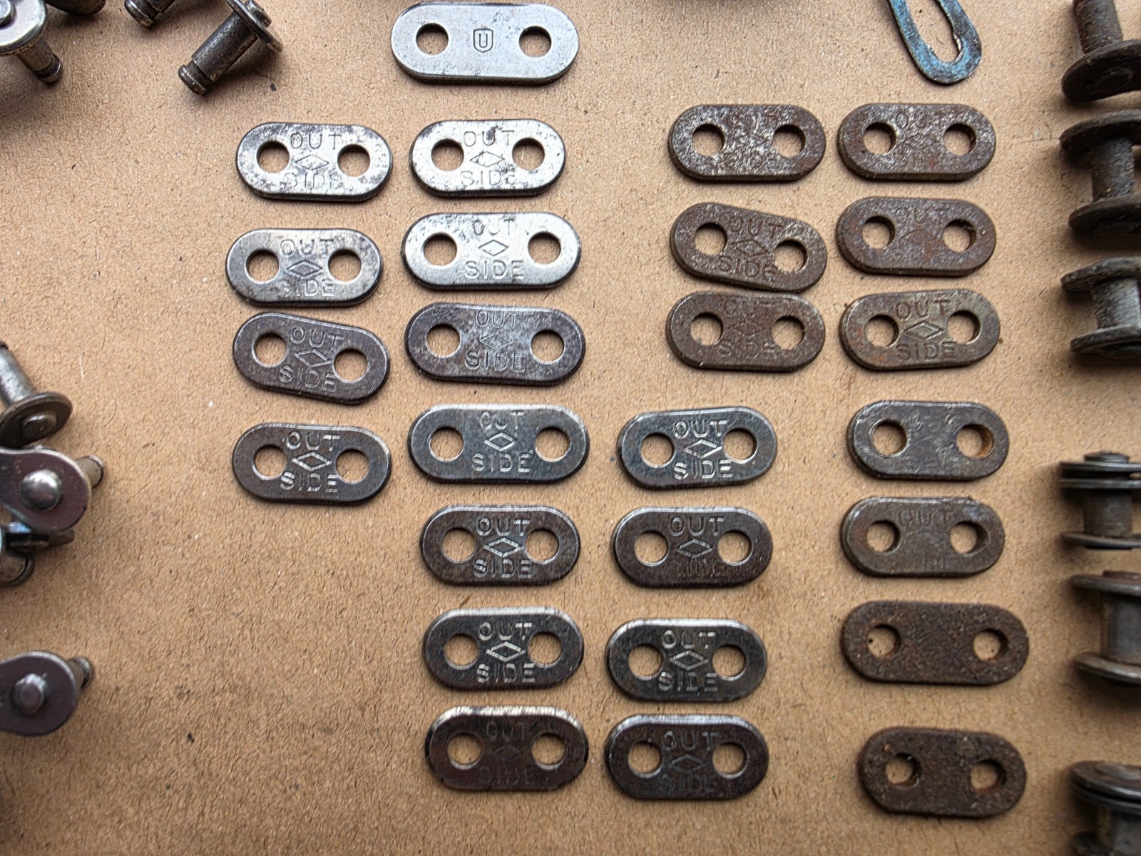 VINTAGE BICYCLE CHAINS PARTS LOT DIAMOND HEAR IT SNAP UNION SKIPT TOOTH ETC