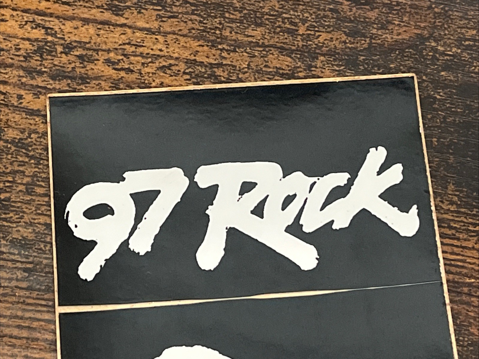 1980's FM 97 Rock Crank it UP Bumper Sticker KLOL K101 Houston TX Radio Station