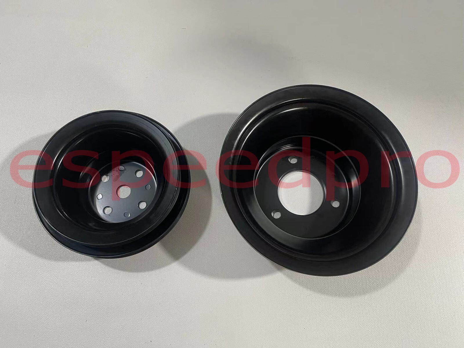 Black Pulleys Pulley BBC Big Block Chevy LWP 396-454 Long Water Pump Pulley Kit