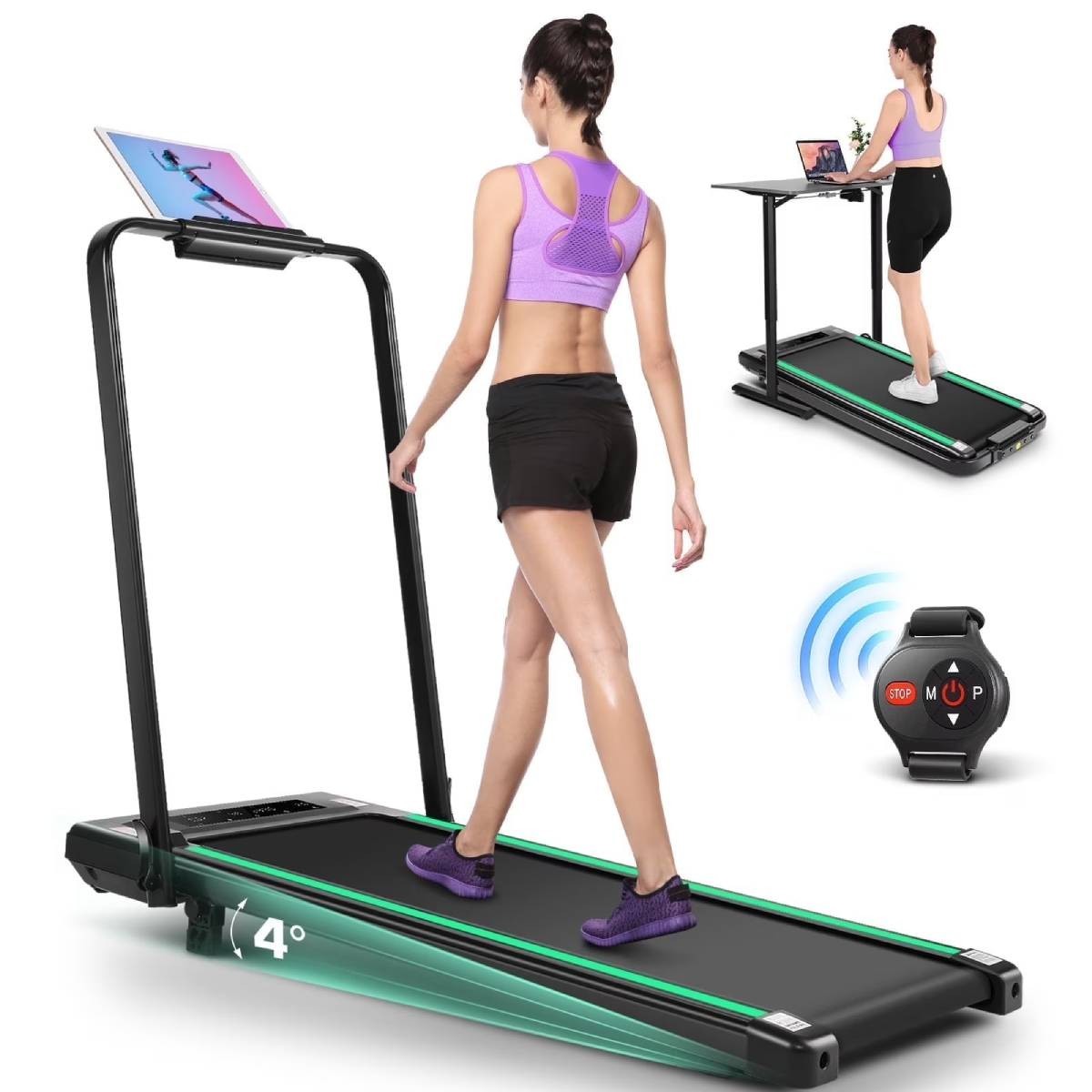 Indoor&Outdoor Treadmill 2.5HP Home&Gym Powerful Treadmill w/Wide Non-slip Belt$