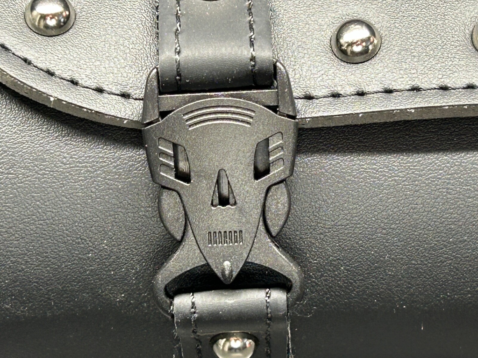 Leather Motorcycle Front Fork Rear Sissy Bar Tool Kit Holder Bag Pouch Storage