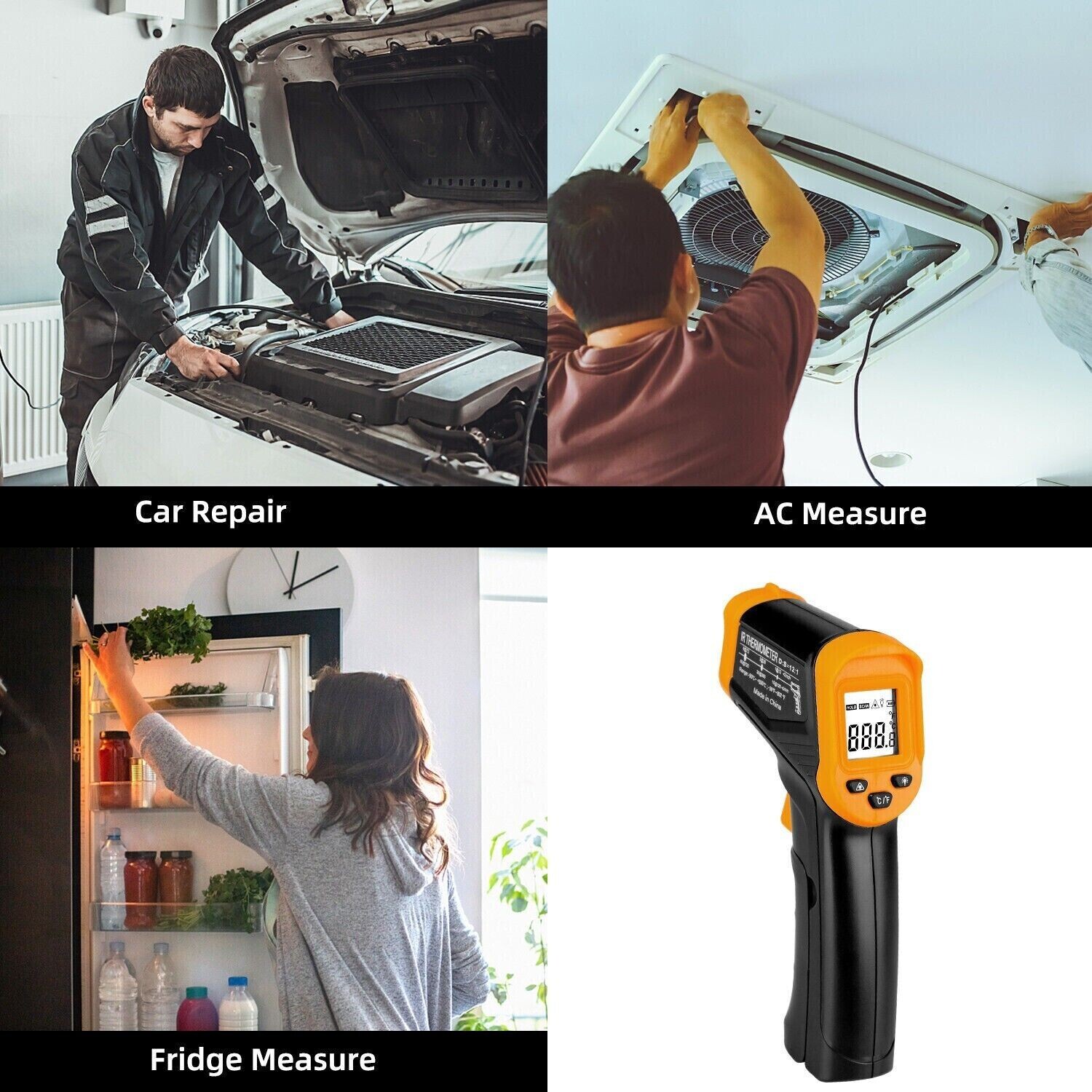 Infrared Thermometer Non-contact Digital Laser Infrared Temperature Gun