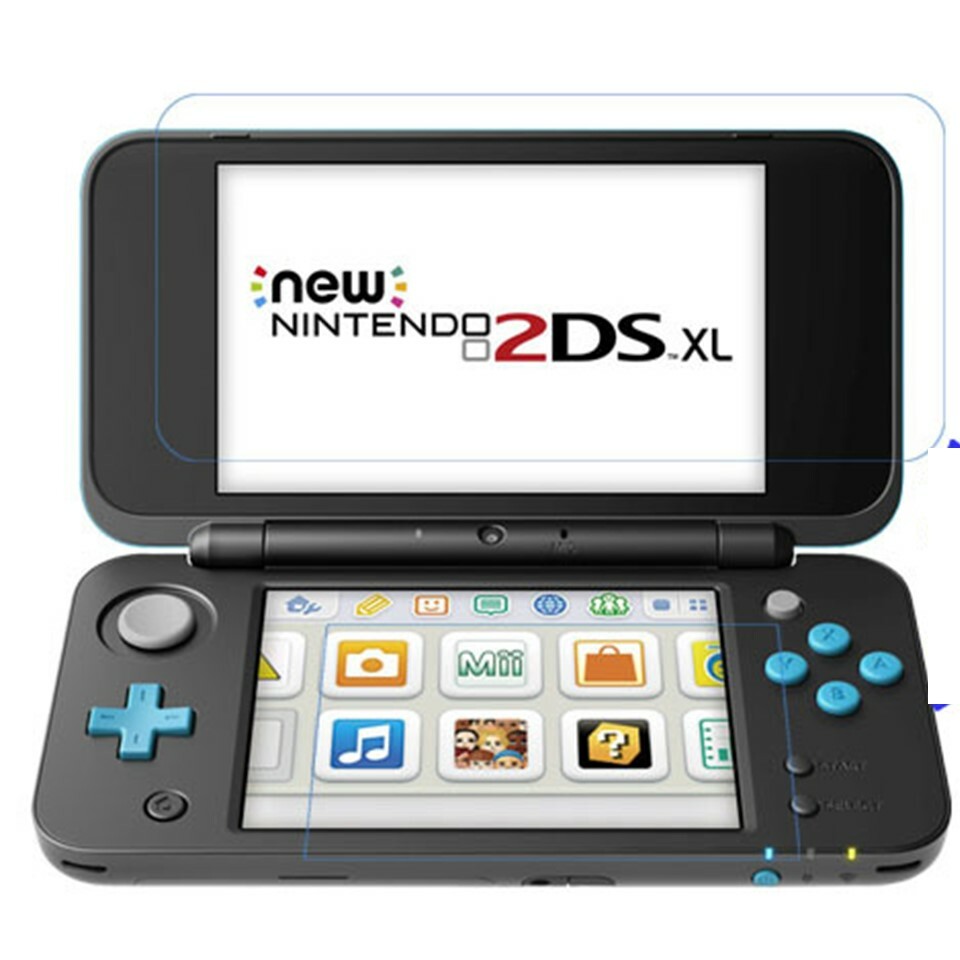 2-Pack Ultra Clear Screen Protector Shield Saver For New Nintendo 2DS XL LL
