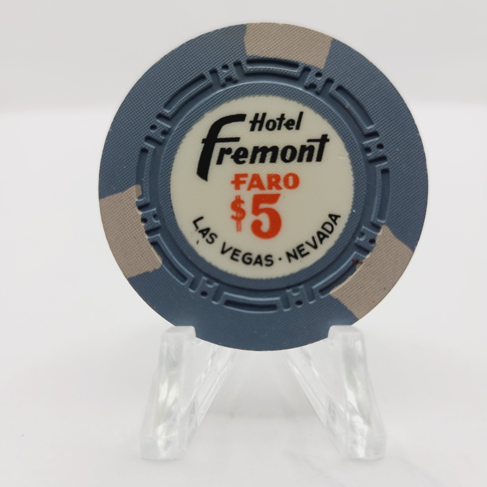 Hotel Fremont Las Vegas Nevada "Faro" $5 Casino Chip N7582