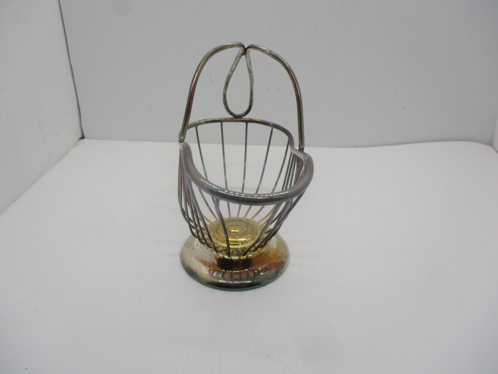 Vintage Silverplate Leonard Wire Wine Bottle Holder