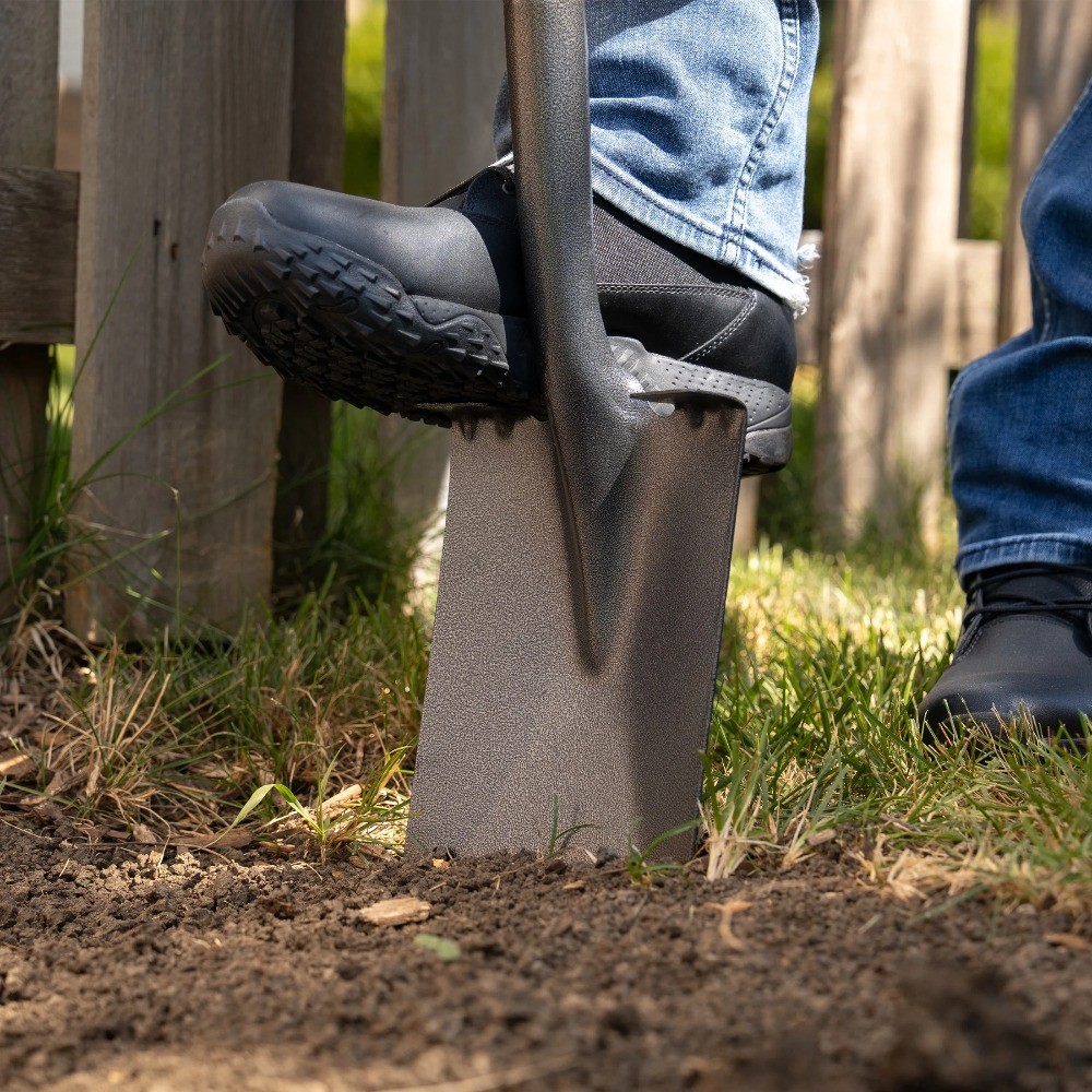 Fiberglass D-Handle Garden Spade with Ergonomic Comfort Grip