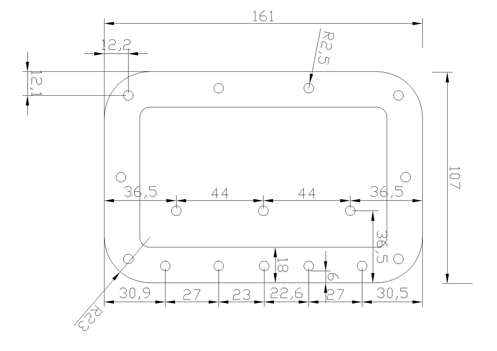 PA Speaker Cabinet Handles - Recessed Metal Flip Spring Road Flight Trunk Case