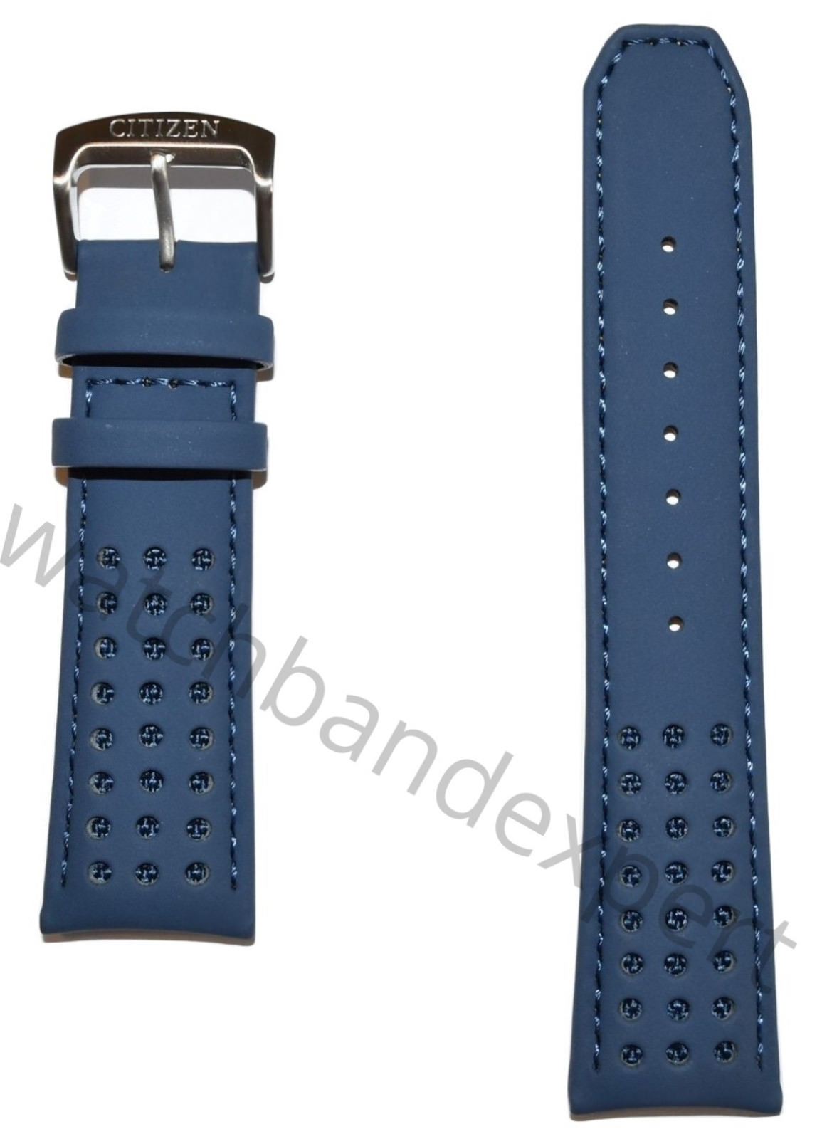 AUTHENTIC! Citizen Watch Band AT8020-03L H800-S081165 Blue Angels Leather Strap