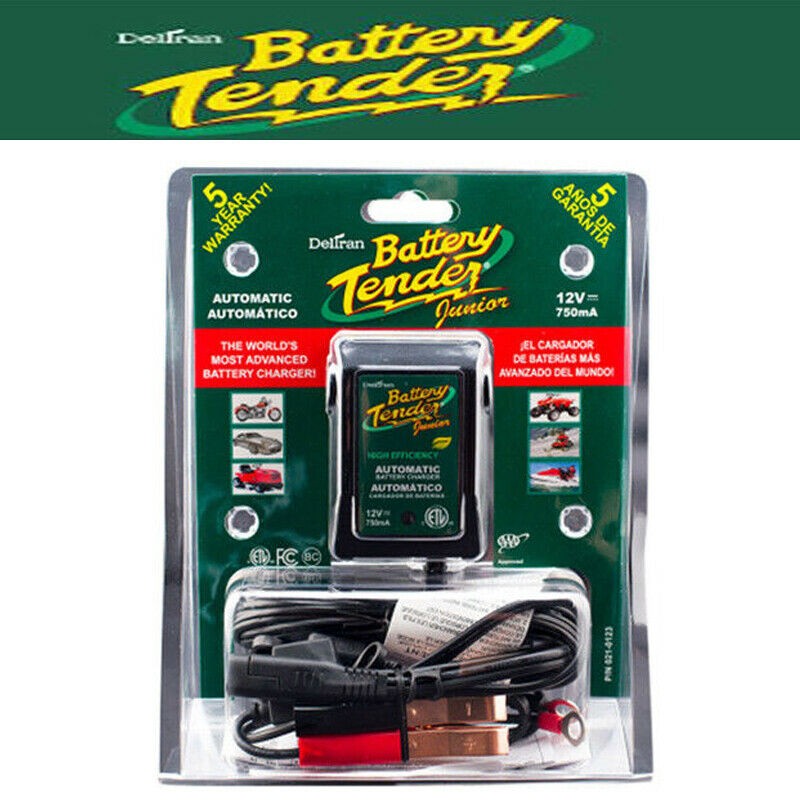 Deltran Battery Tender Jr Charger 12 Volt 750mA Lightweight Automatic Maintainer