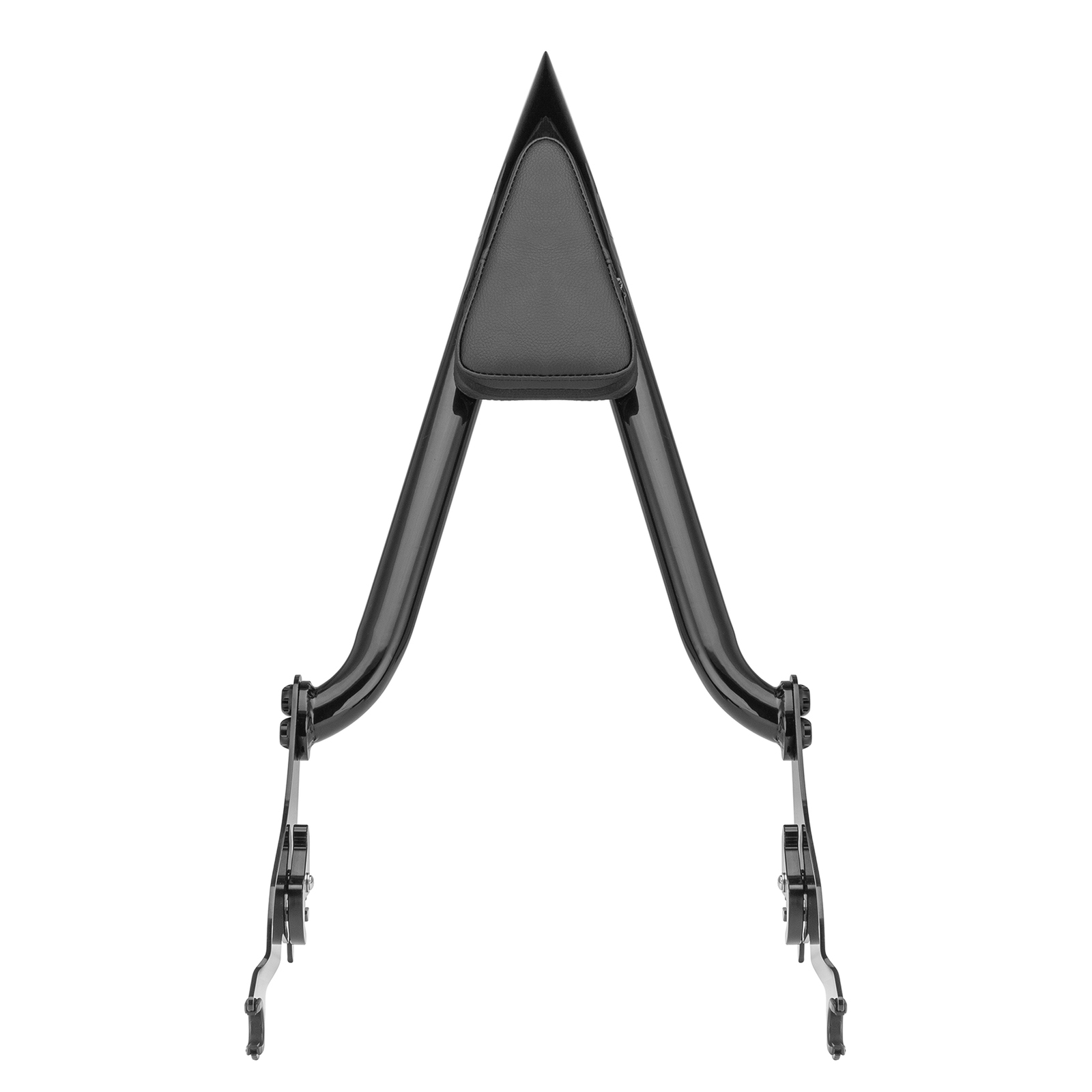 27" Black Backrest Sissy Bar & Stealth Rack For 09-24 Harley Road Street Glide