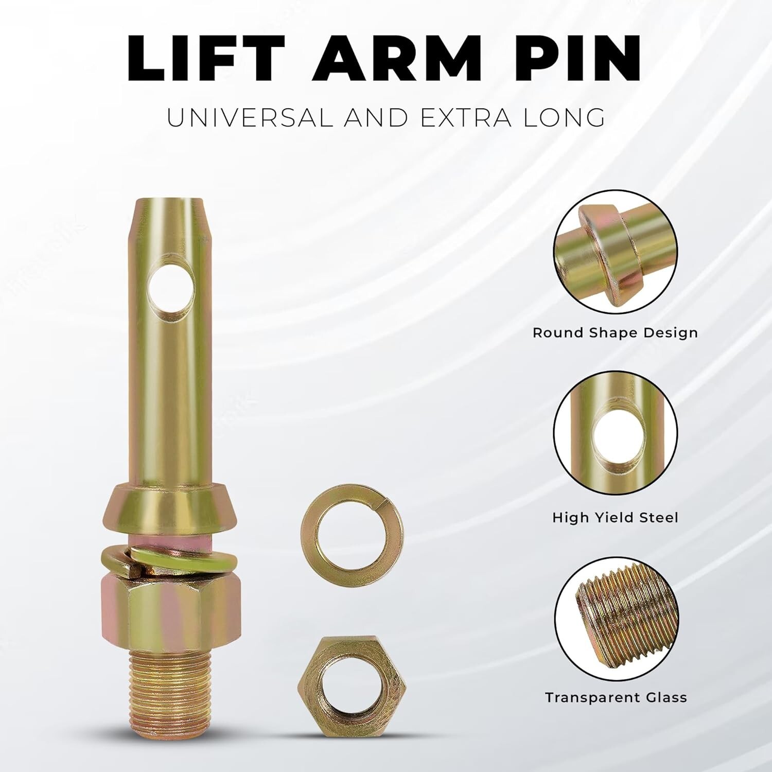 5-1/2" Cat 1 Hitch Pins | Heavy-Duty Forged 3-Pack for Tractors