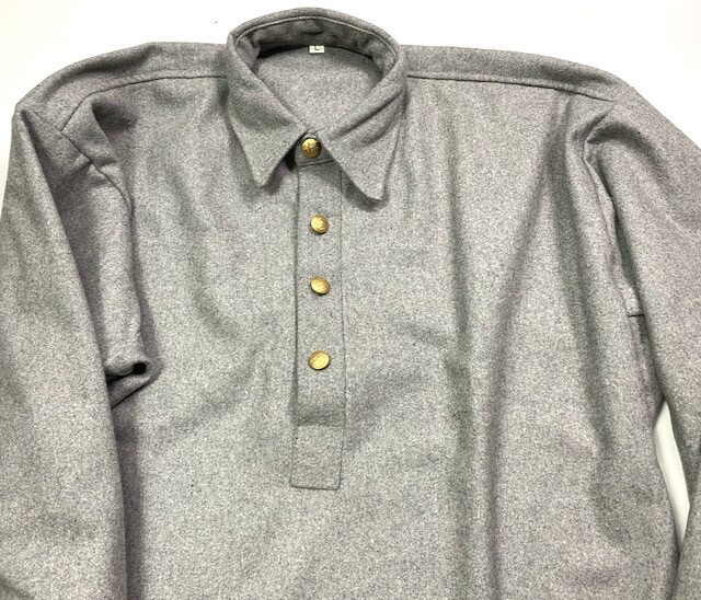 INDIAN WARS US ARMY INFANTRY CAVALRY M1874 GREY FLANNEL SHIRT- SIZE XL (45-48R)
